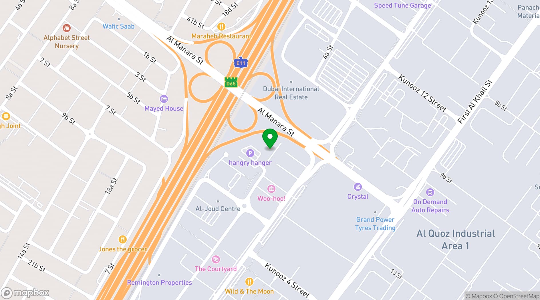 Map showing Warehouse Four