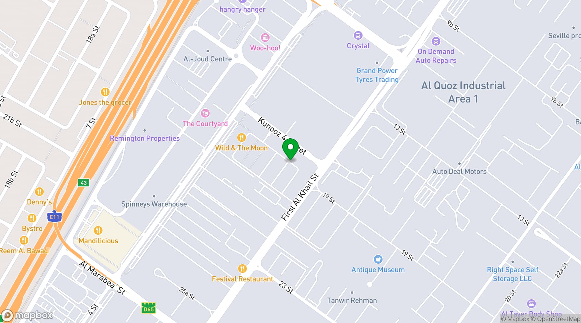 Map showing The Fridge Warehouse
