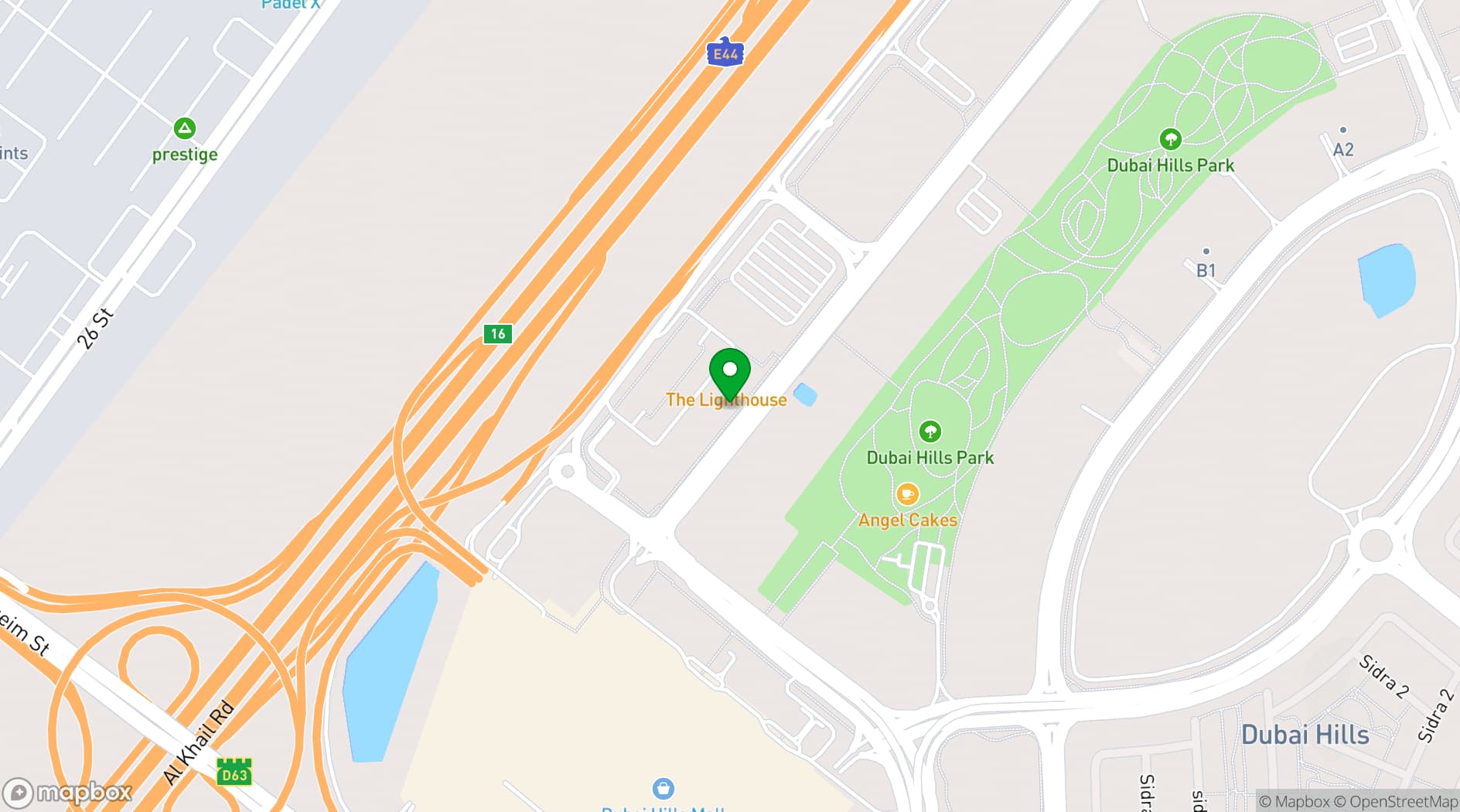 Map showing The Tap House