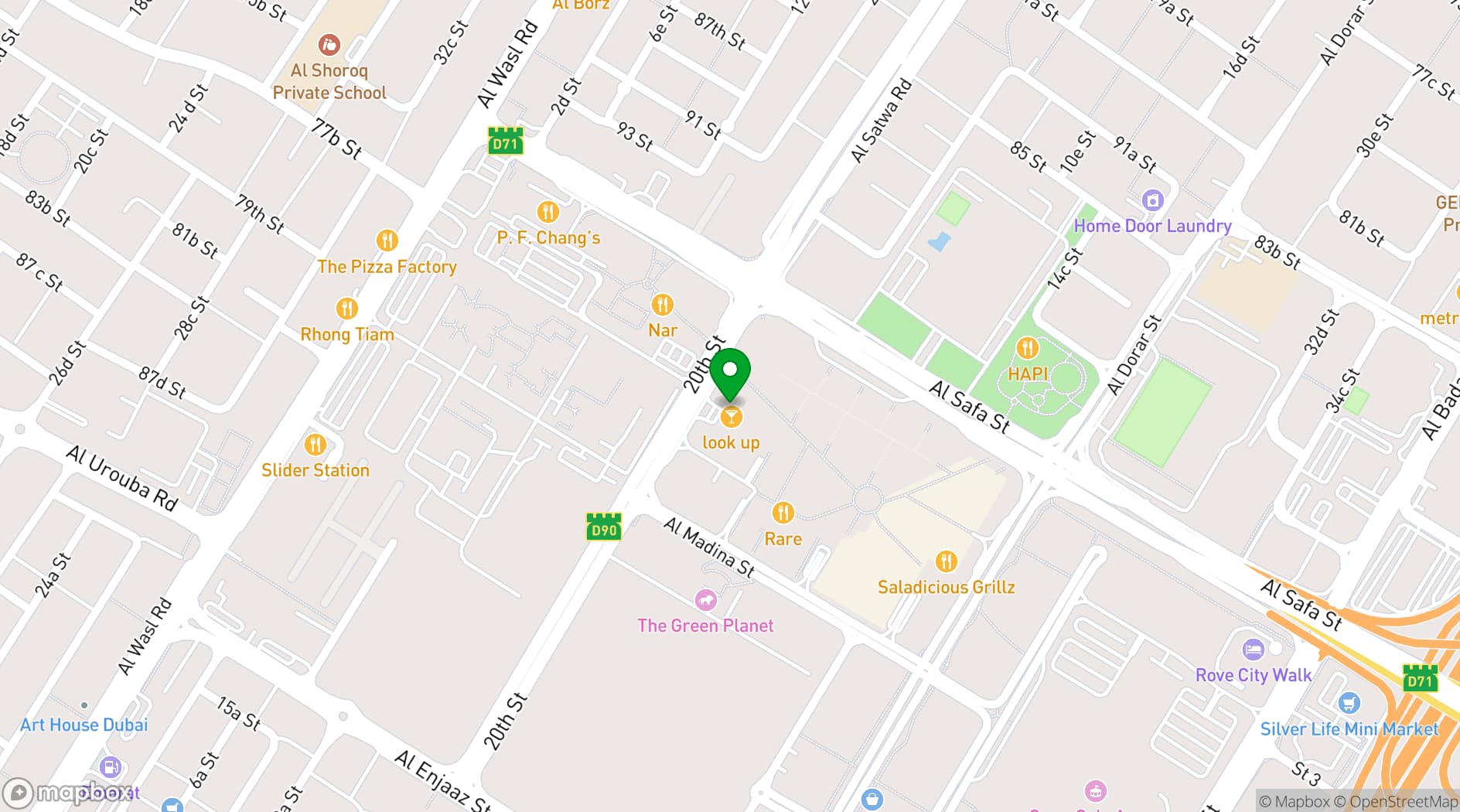 Map showing La Ville Hotel & Suites