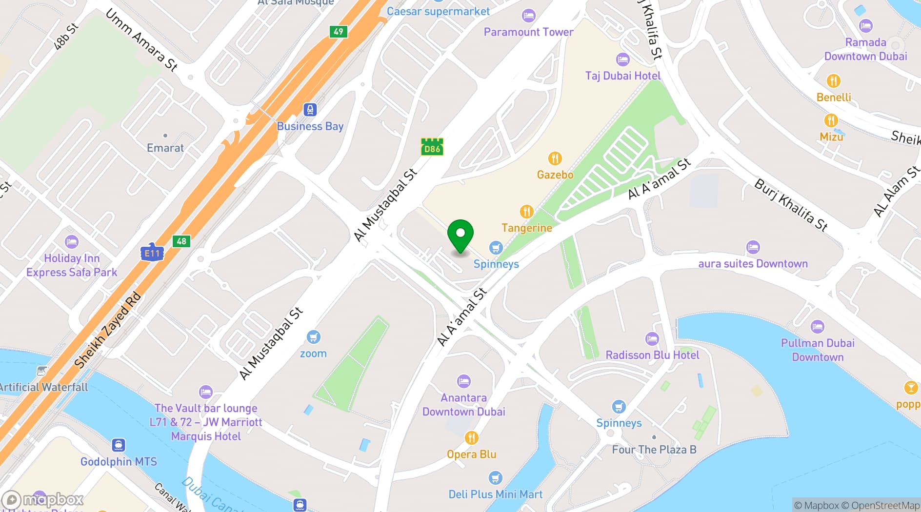 Map showing flowork