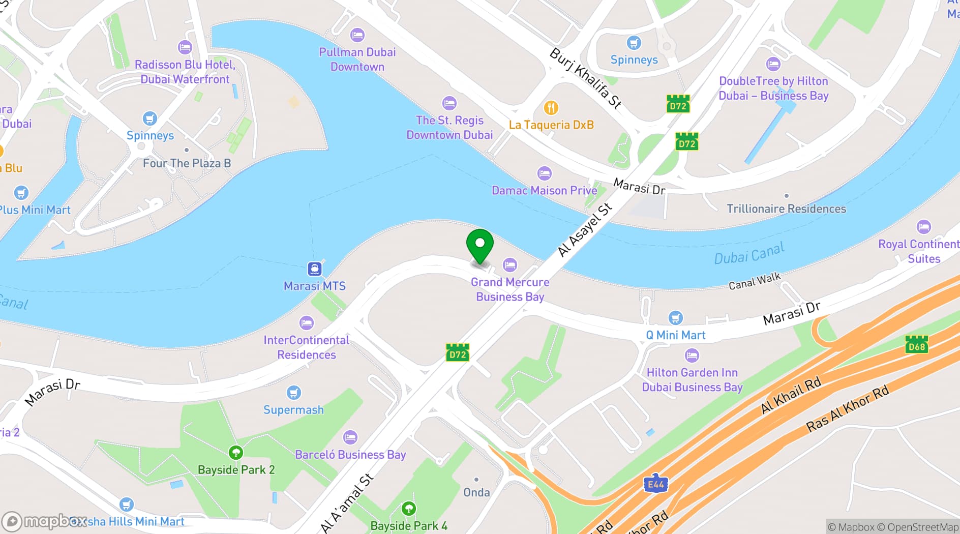 Map showing The Banc