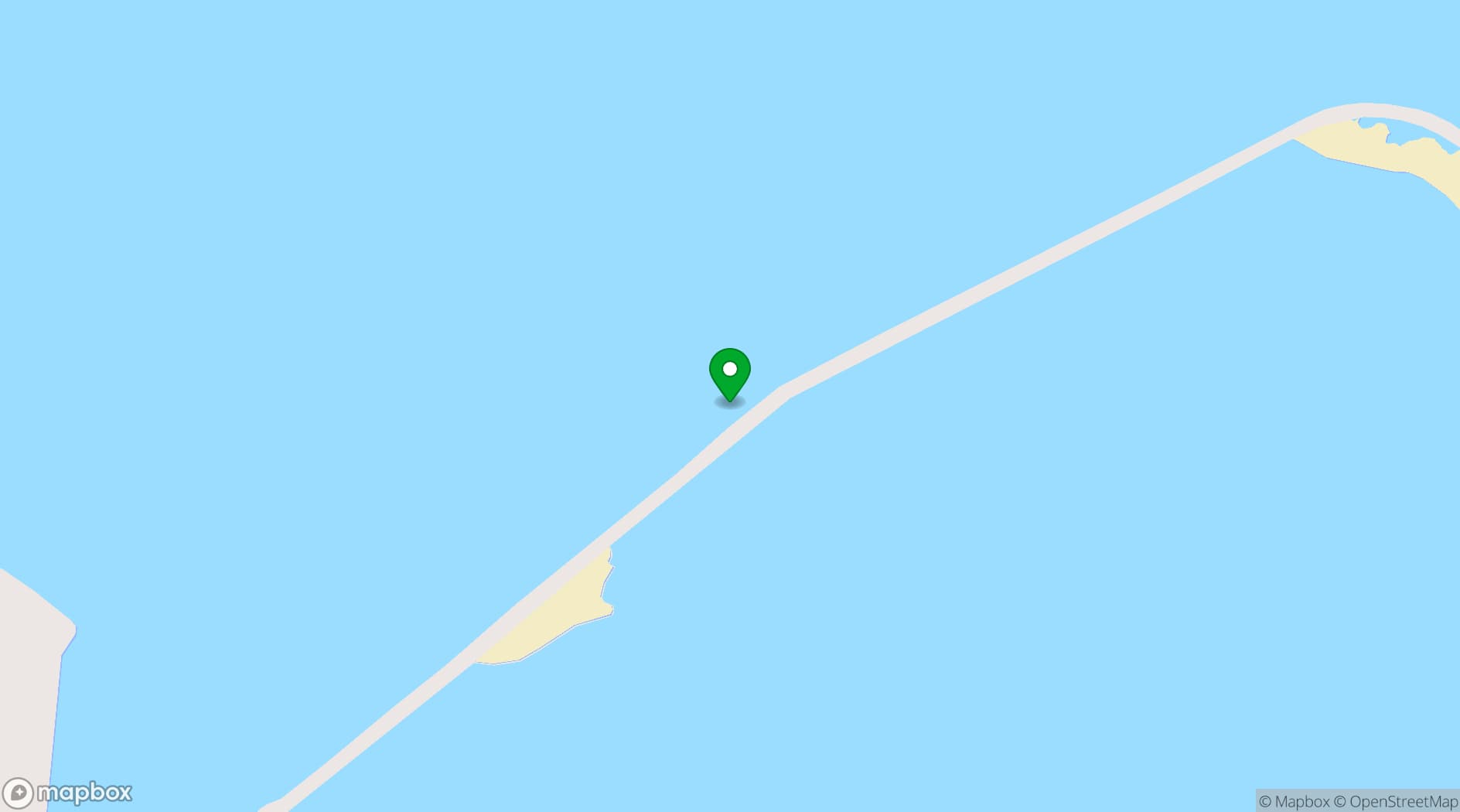 Map showing Queen Elizabeth 2