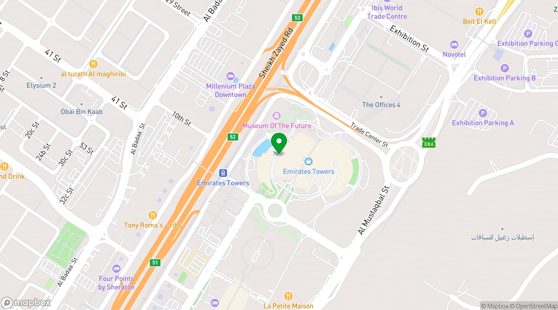 Map showing La Cantine Du Faubourg