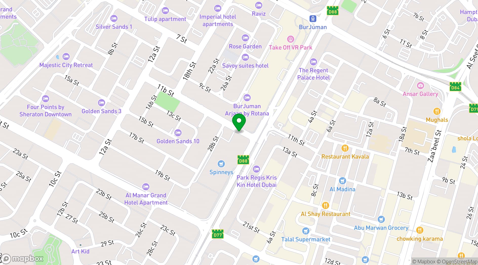 Map showing DoubleTree by Hilton Dubai M Square Hotel & Residences