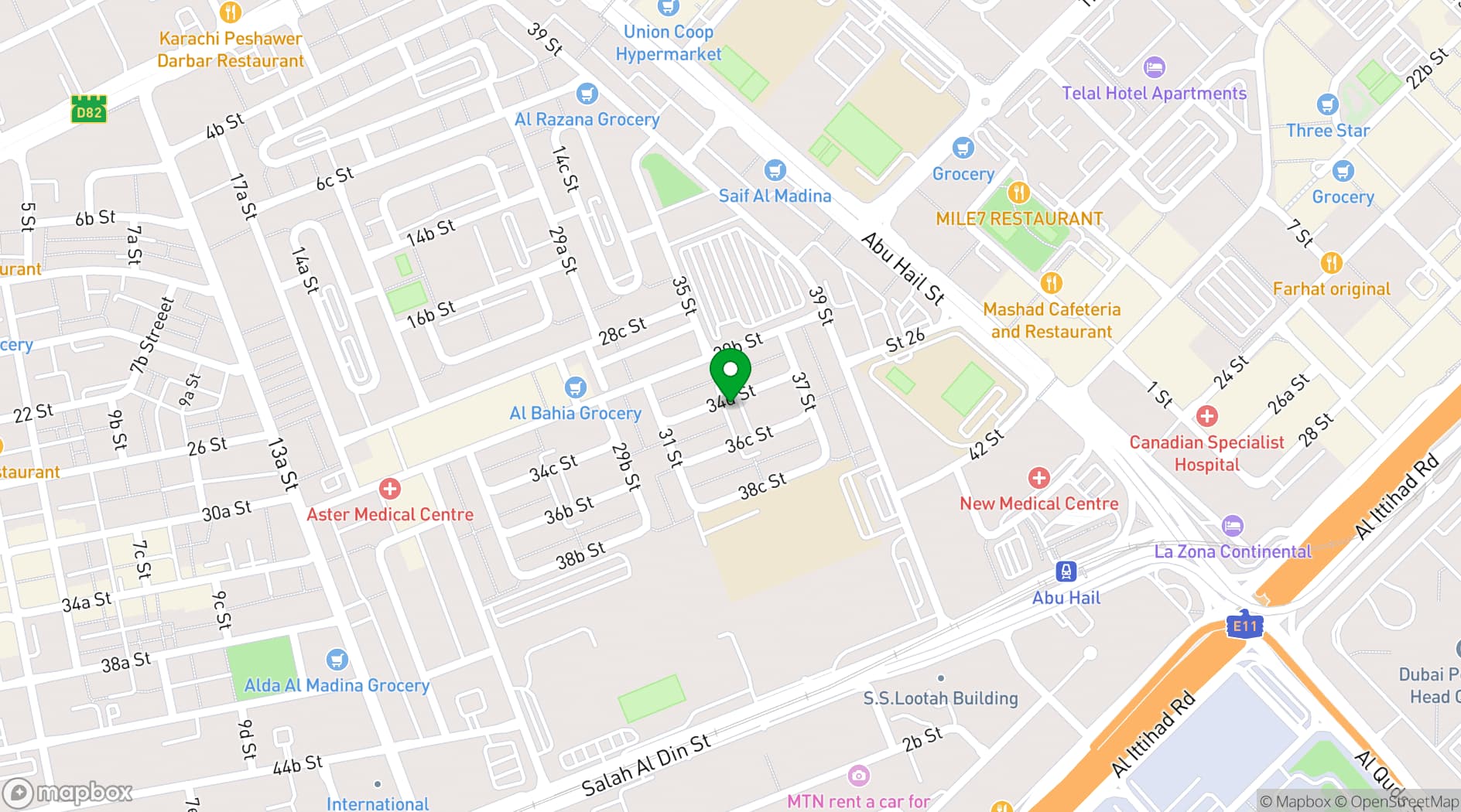 Map showing Royal Continental Hotel