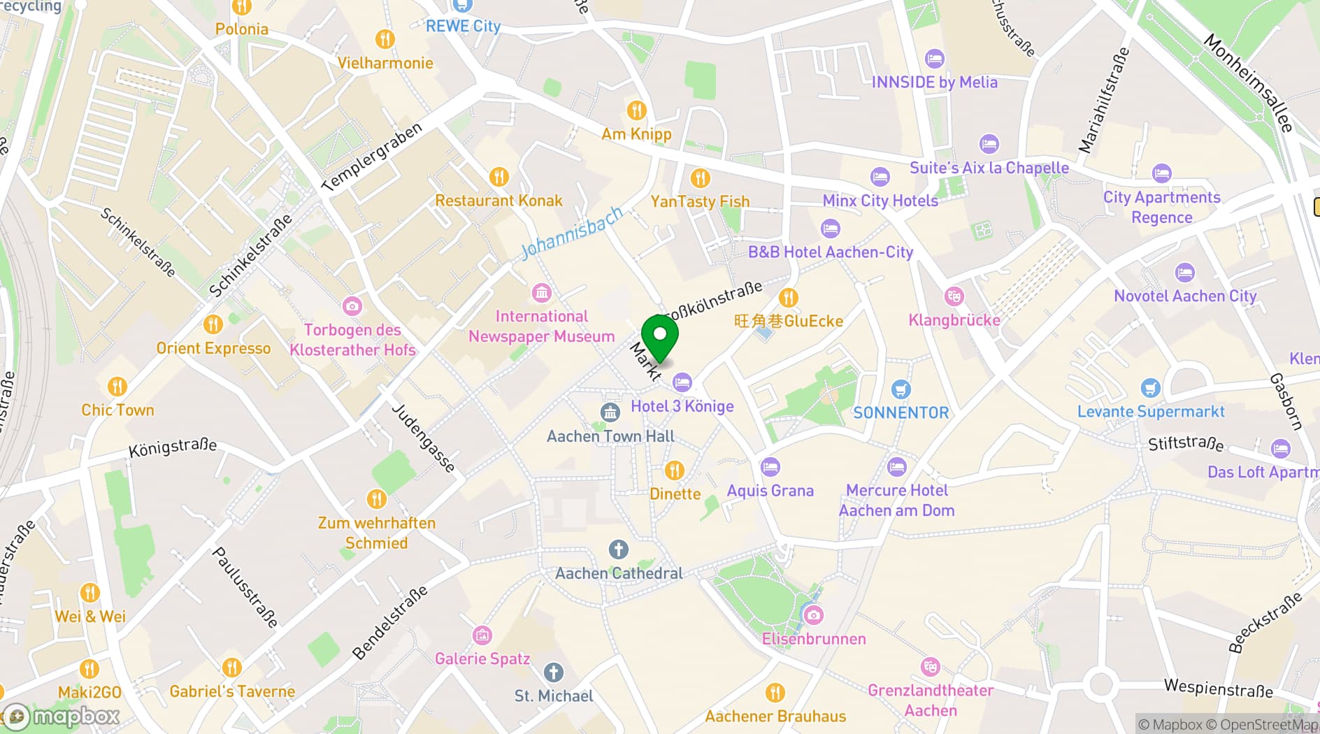Map showing Dein ALEX