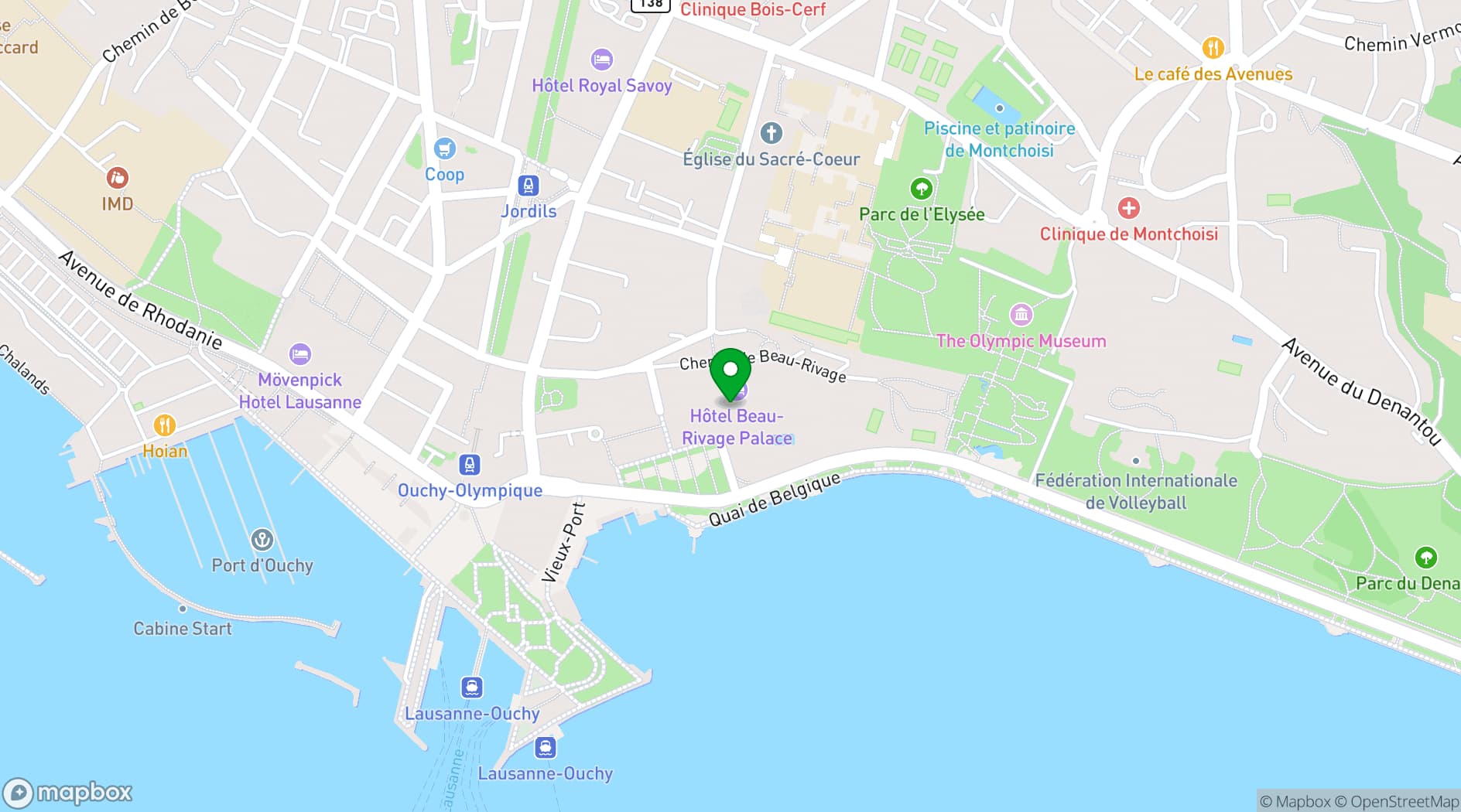 Map showing Ô Terrasse