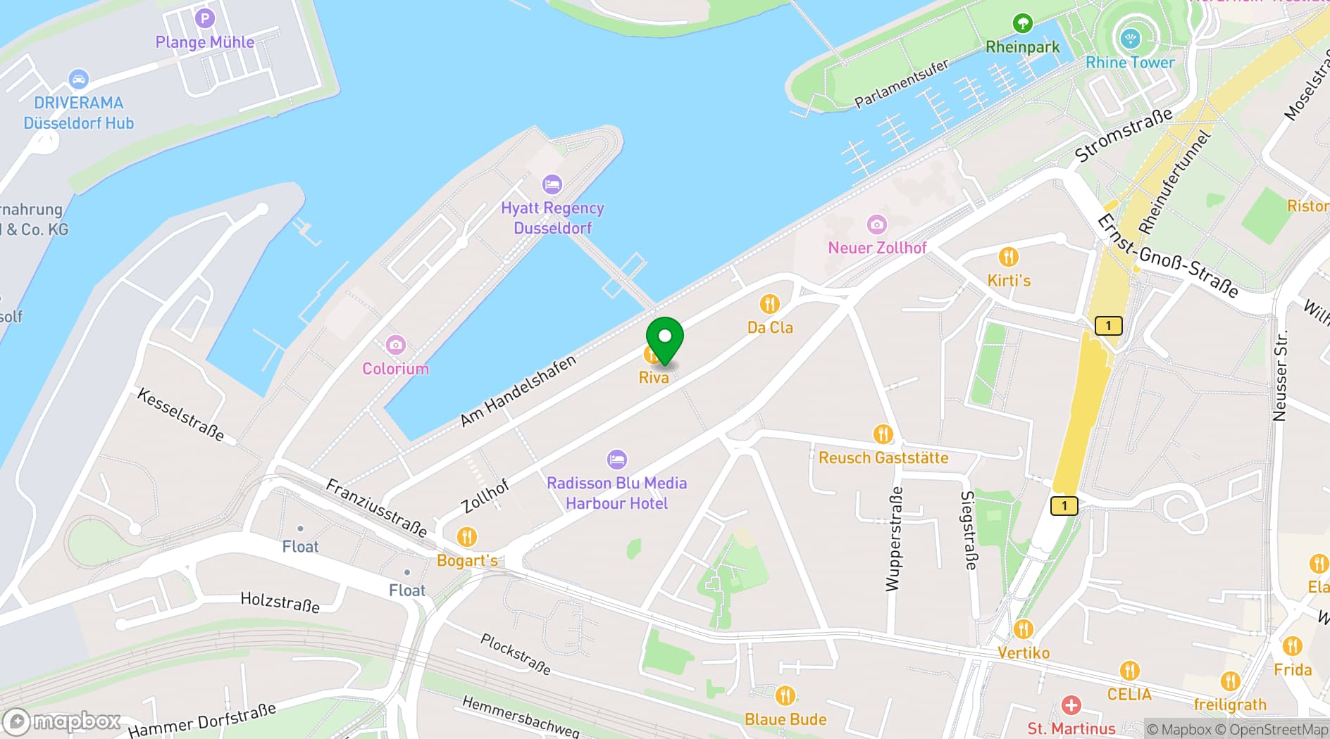 Map showing Rudas Studios