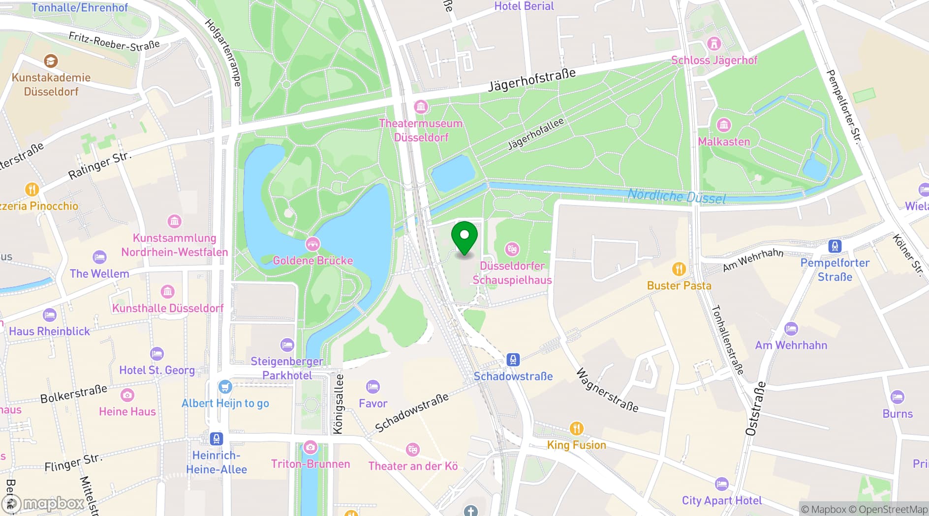 Map showing THE SKY Events im Dreischeibenhaus