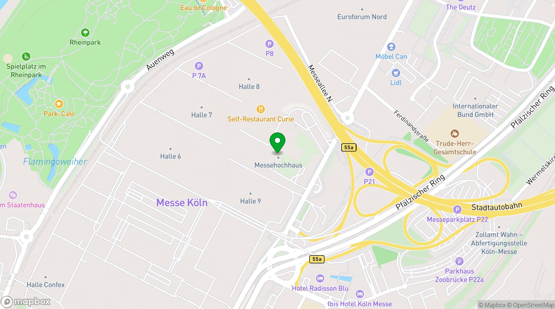 Map showing Congress Centrum