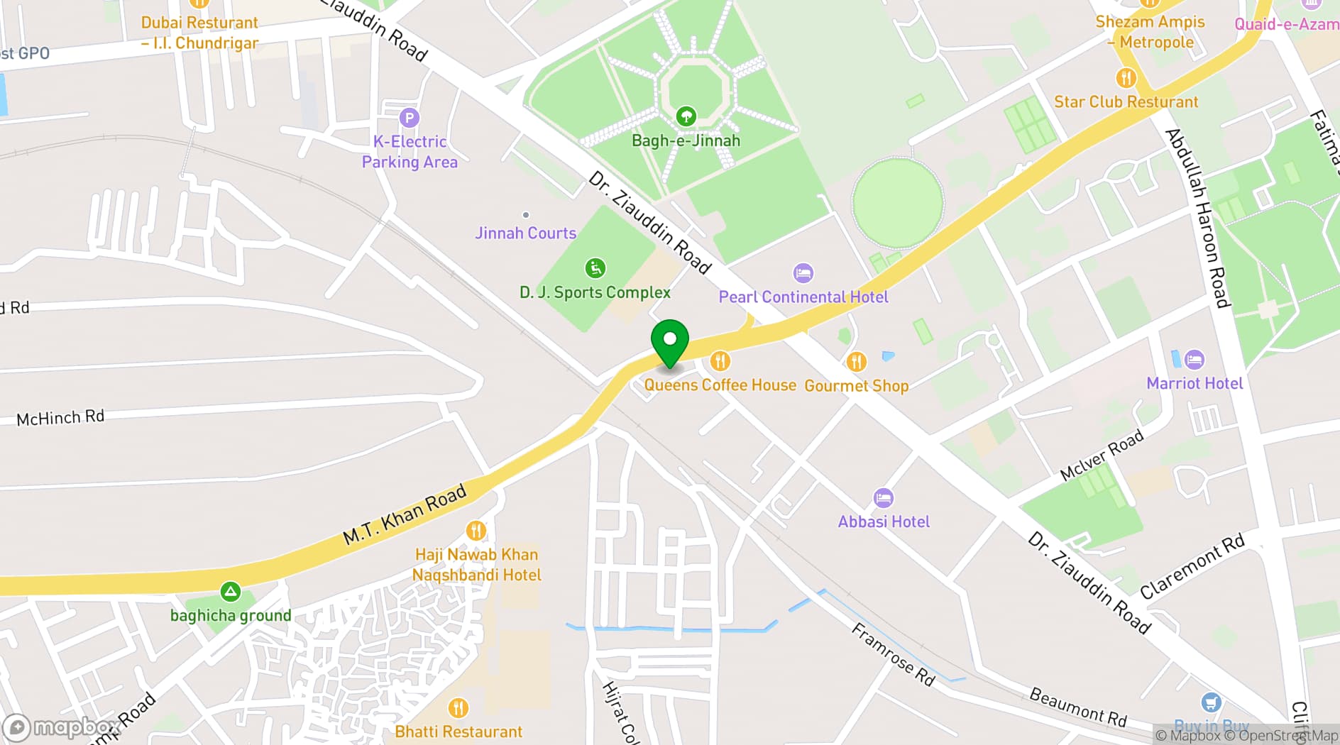 Map showing Dawood Foundation