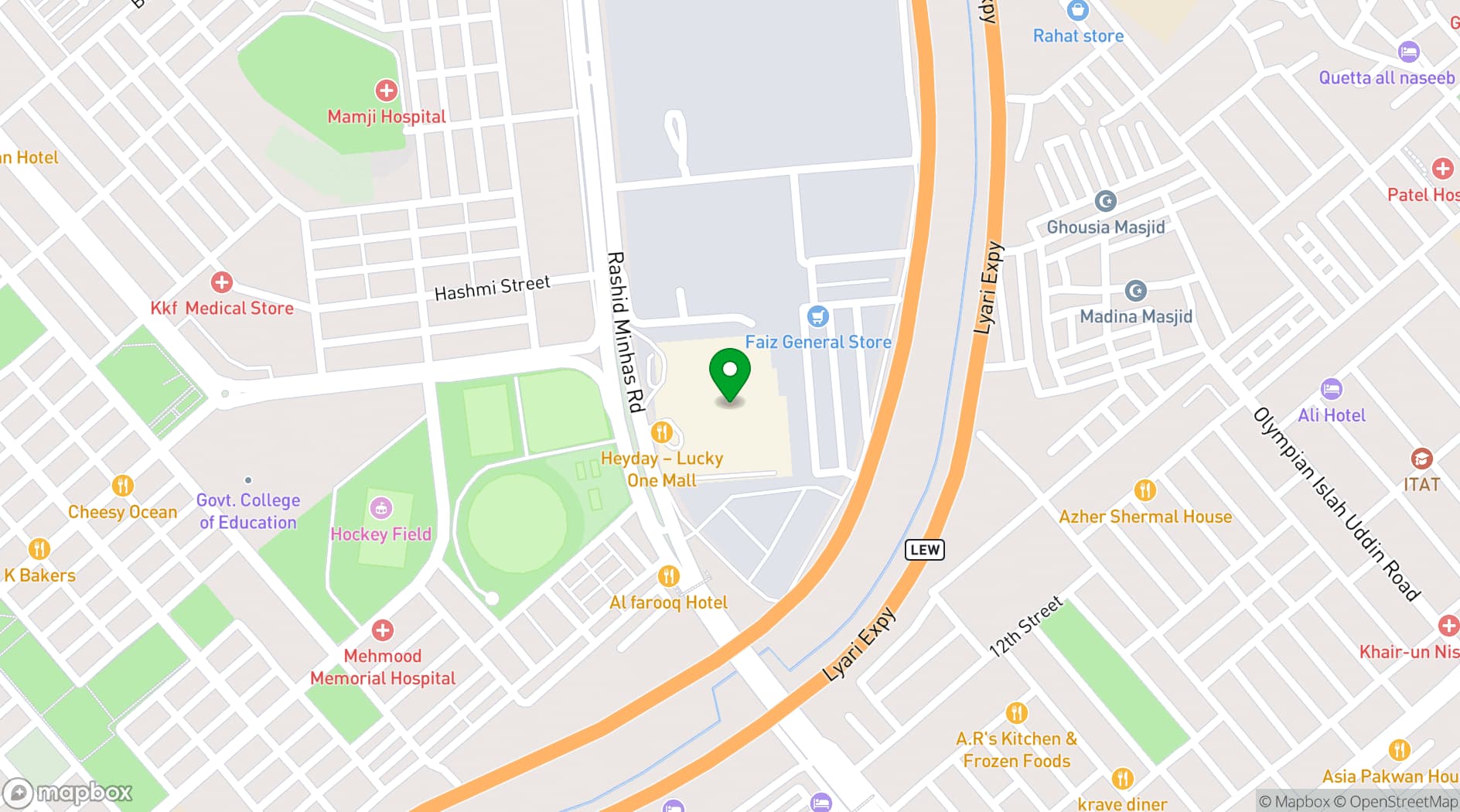 Map showing BBQ Tonight