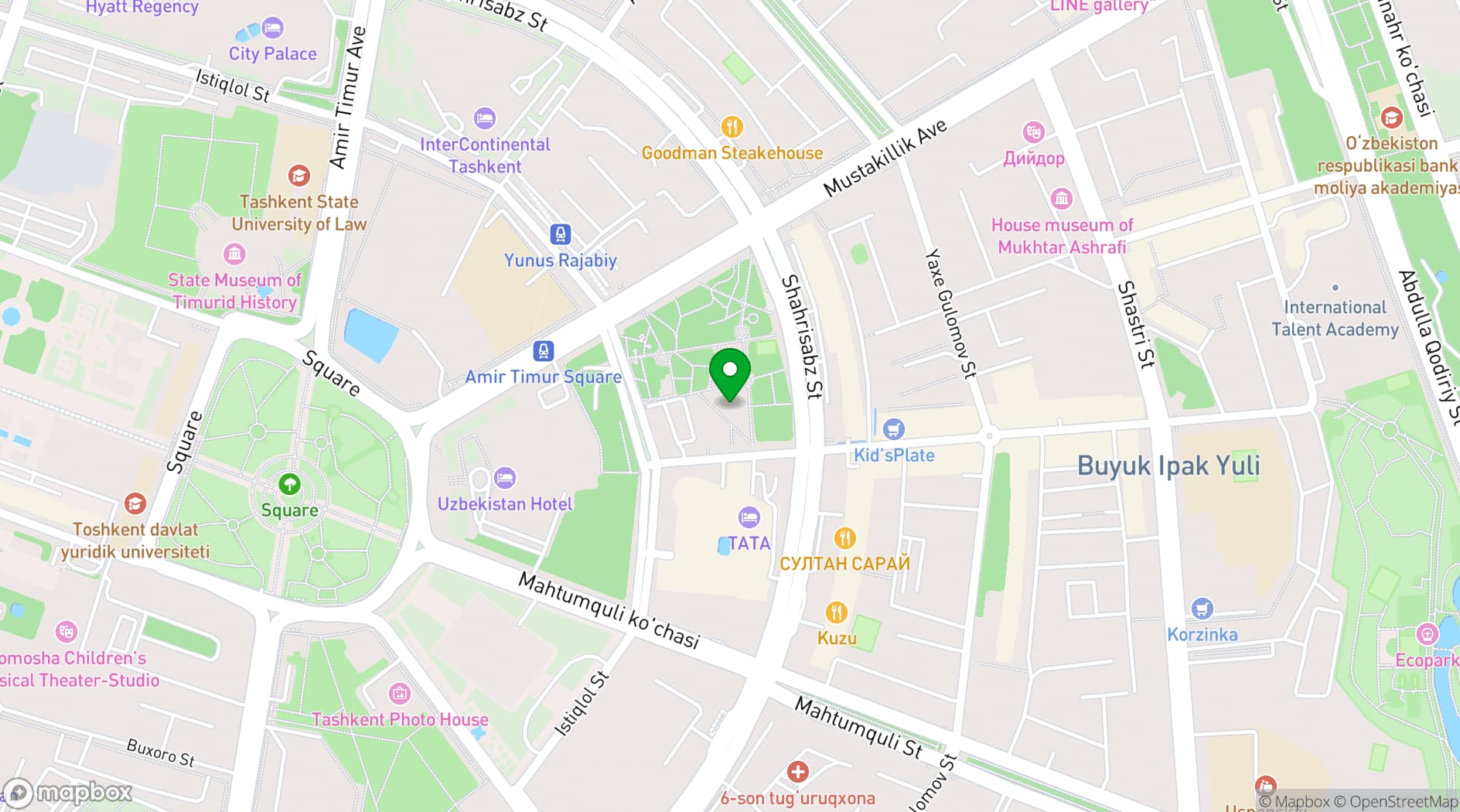 Map showing Bla Bla Bar
