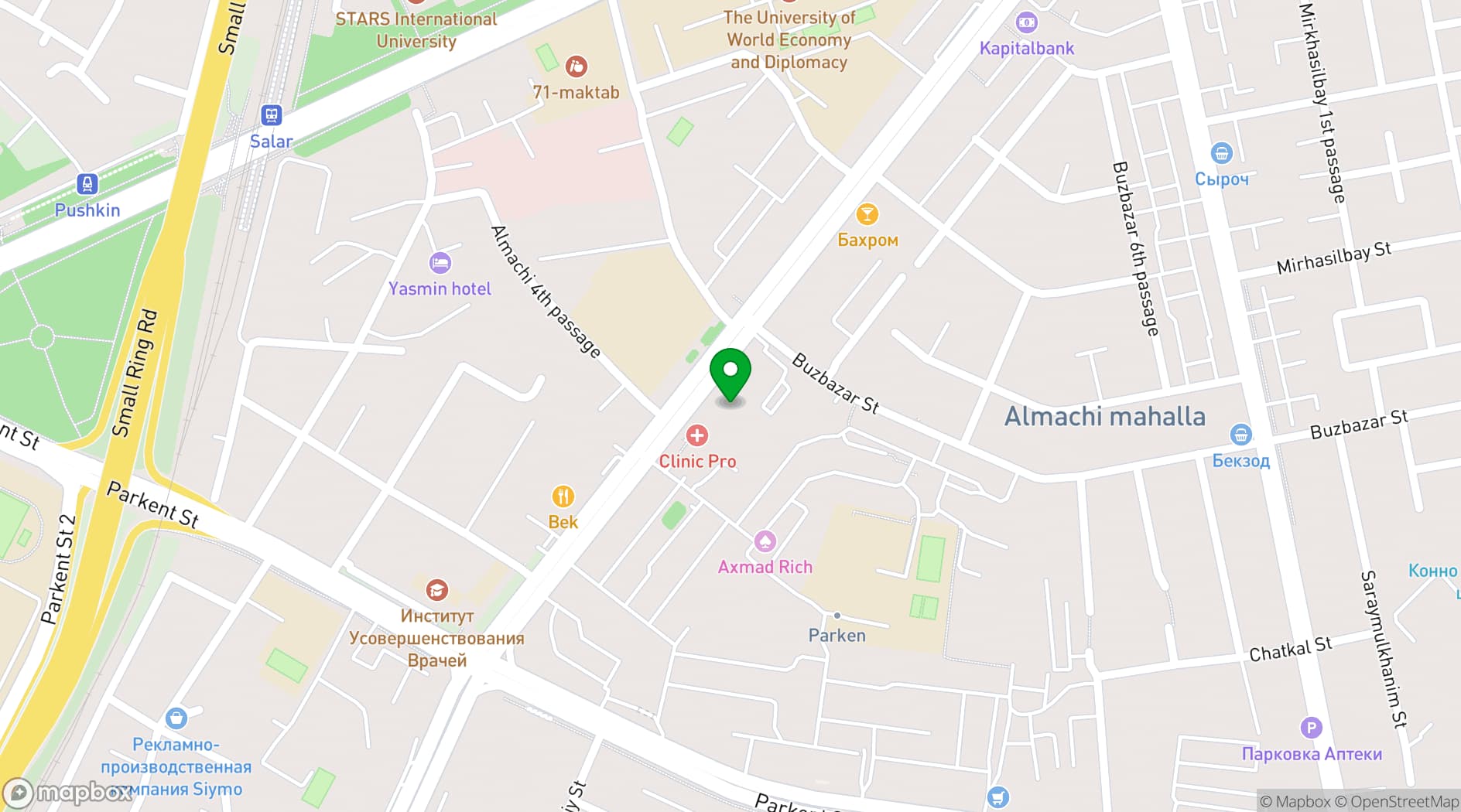 Map showing SPLETNI