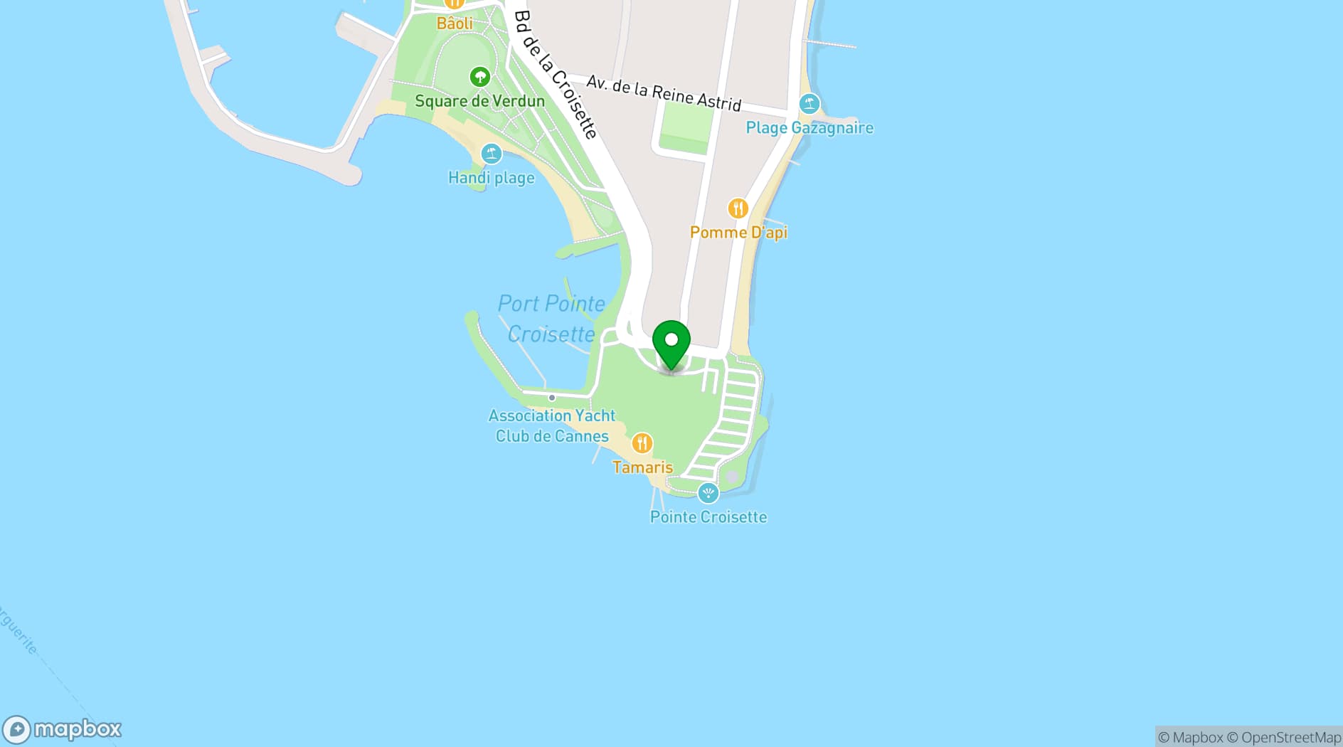 Map showing Ambassadors' Lounge