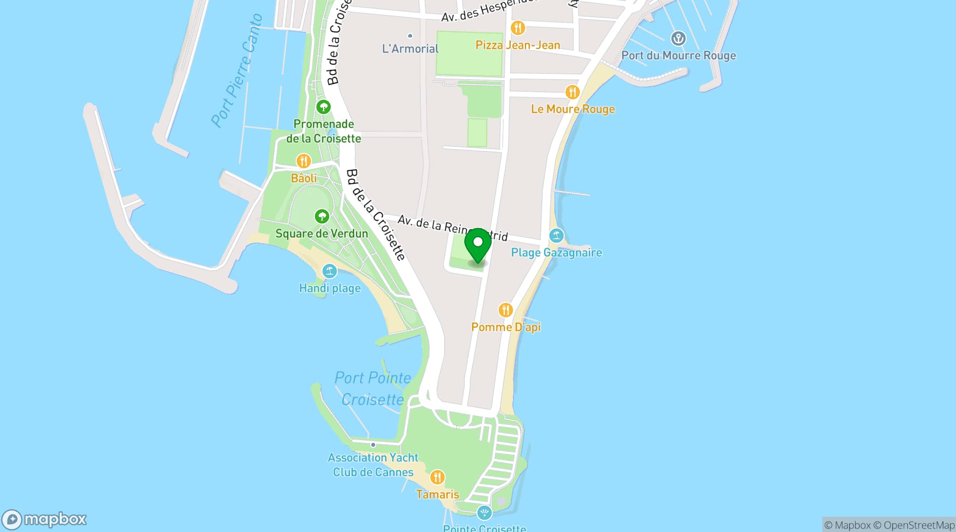 Map showing Fred L'Ecailler