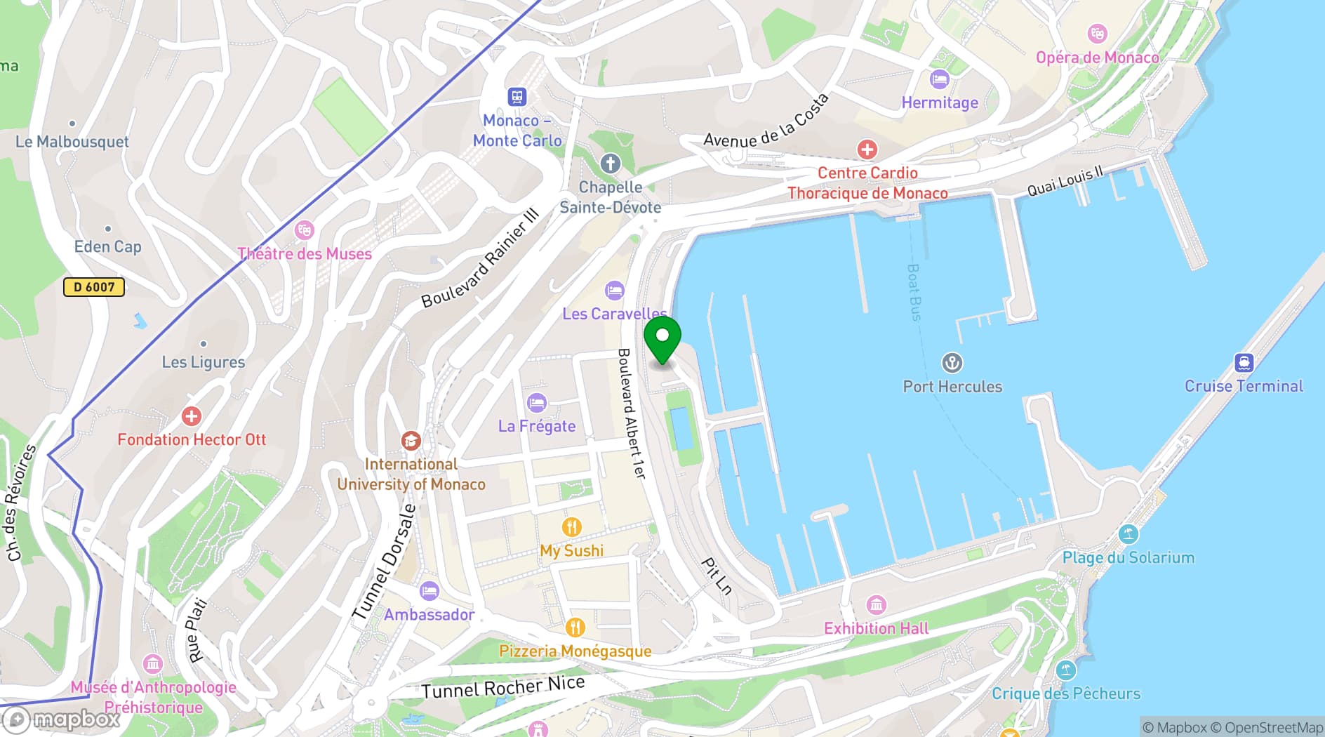 Map showing Top Cars Collection