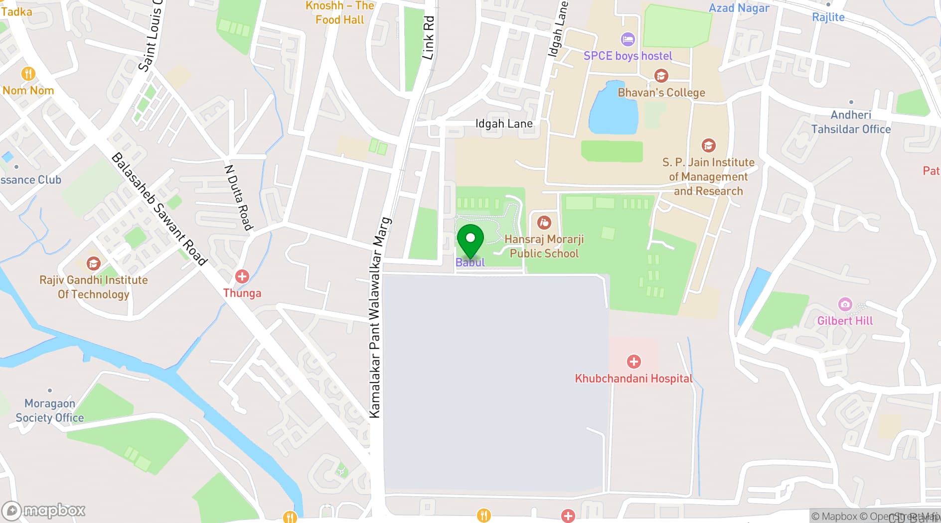 Map showing The Club