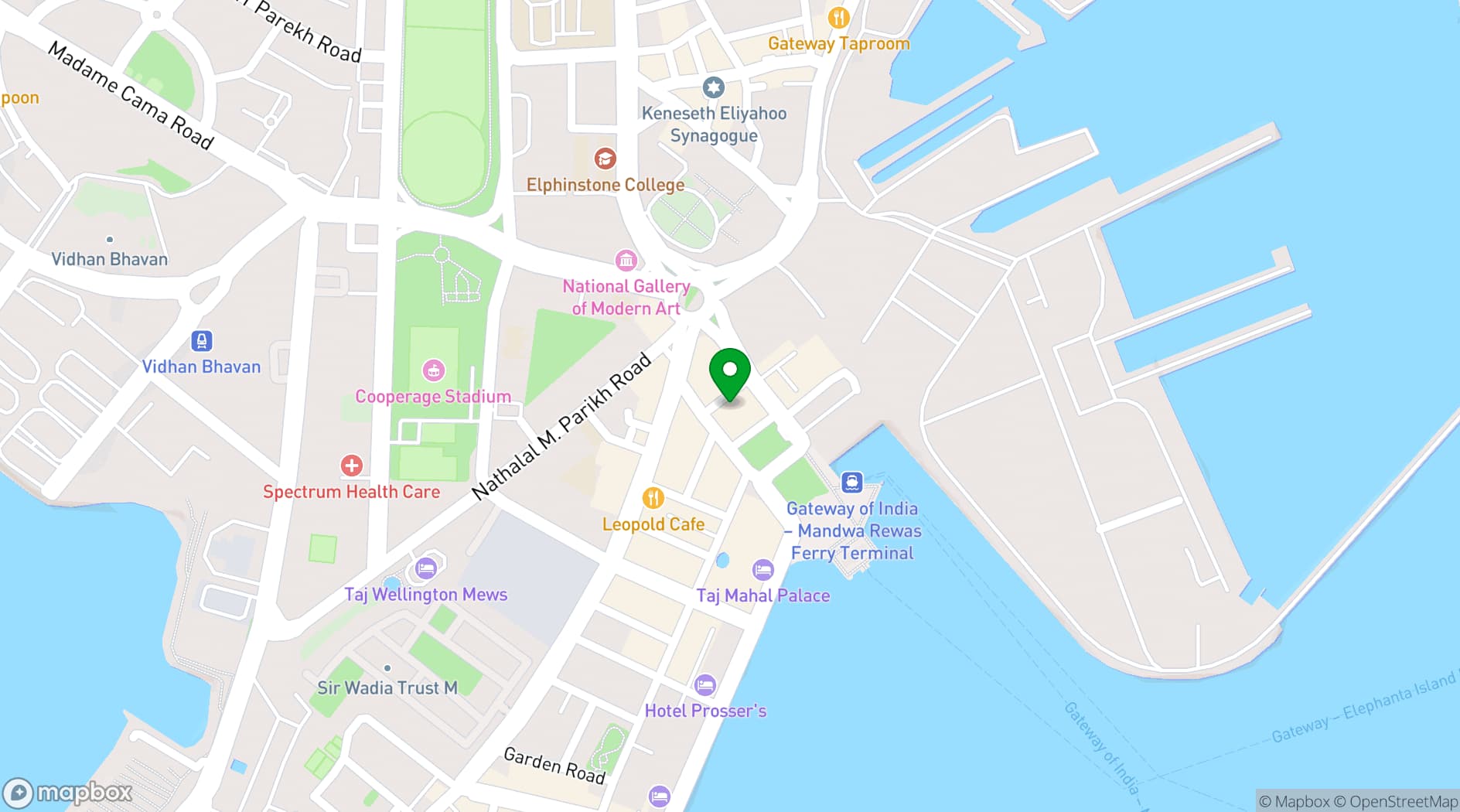 Map showing The Gordon House Hotel