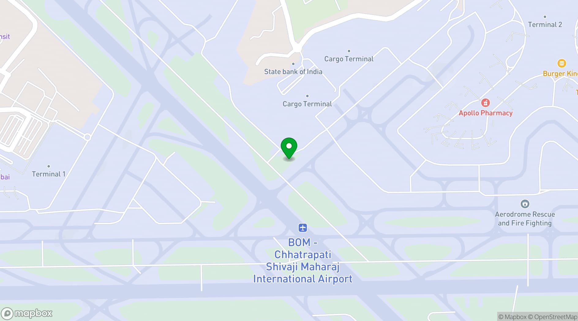 Map showing The Mirador Hotel Mumbai
