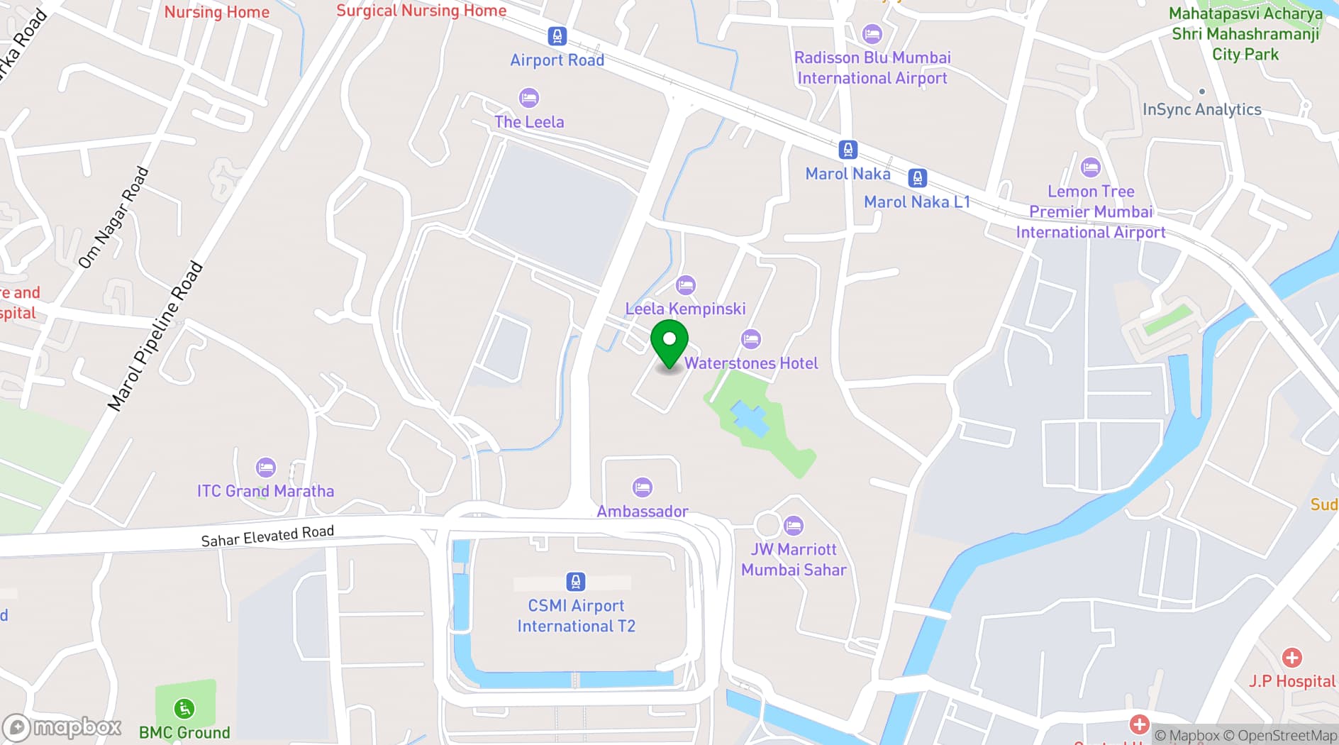 Map showing The LaLiT Mumbai