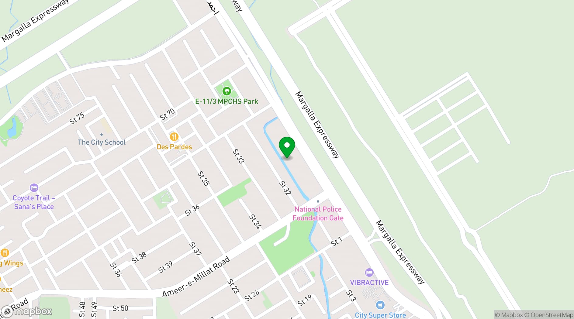 Map showing Indus Heritage Club
