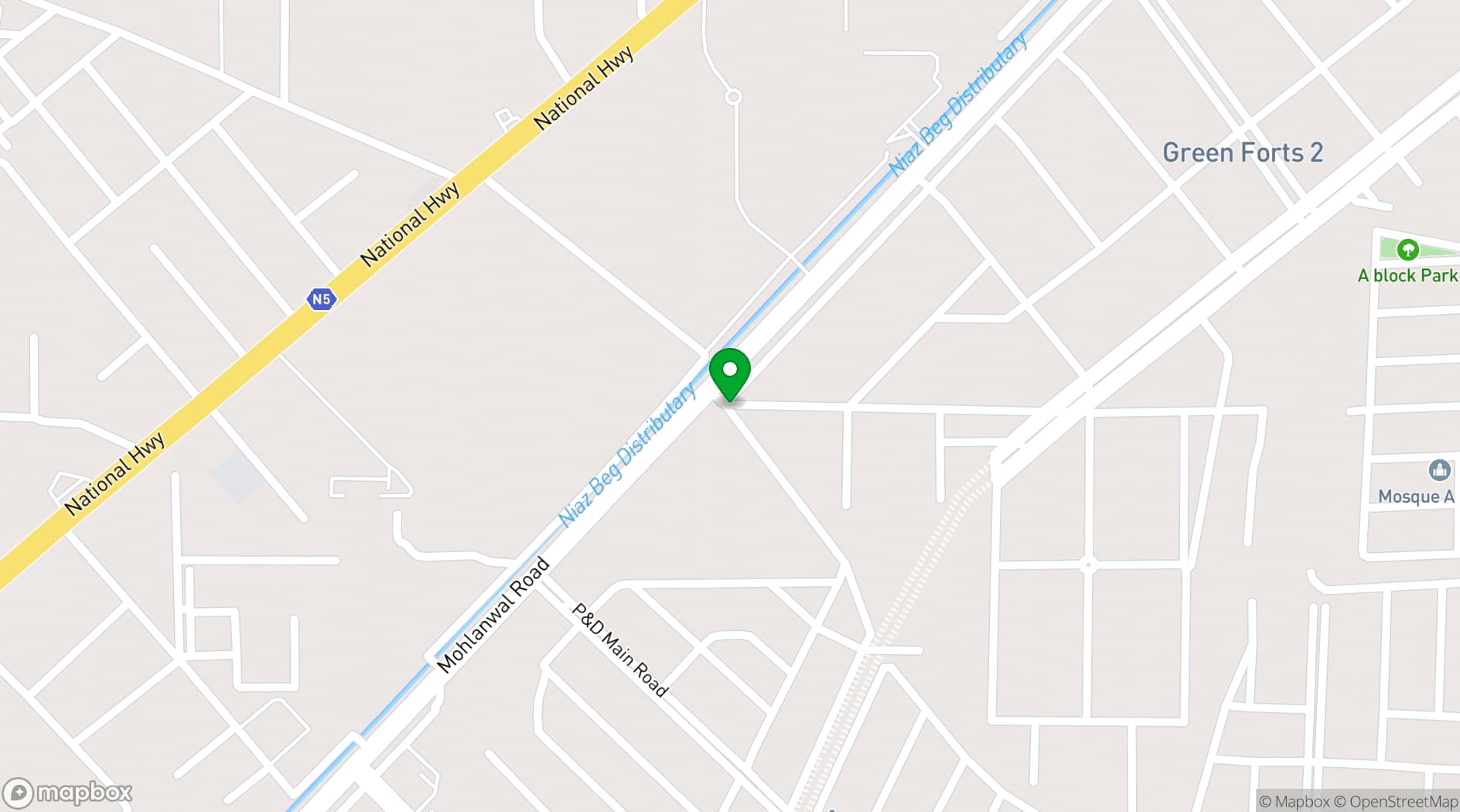 Map showing The Garden Spice