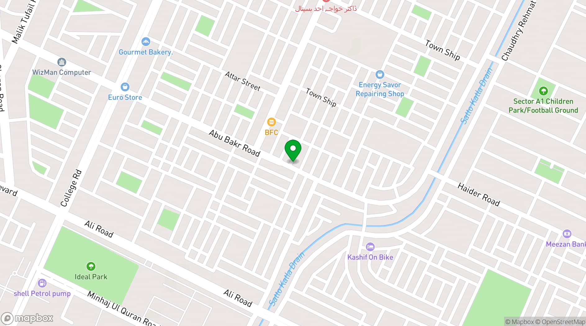 Map showing Muhammadi Nahari House