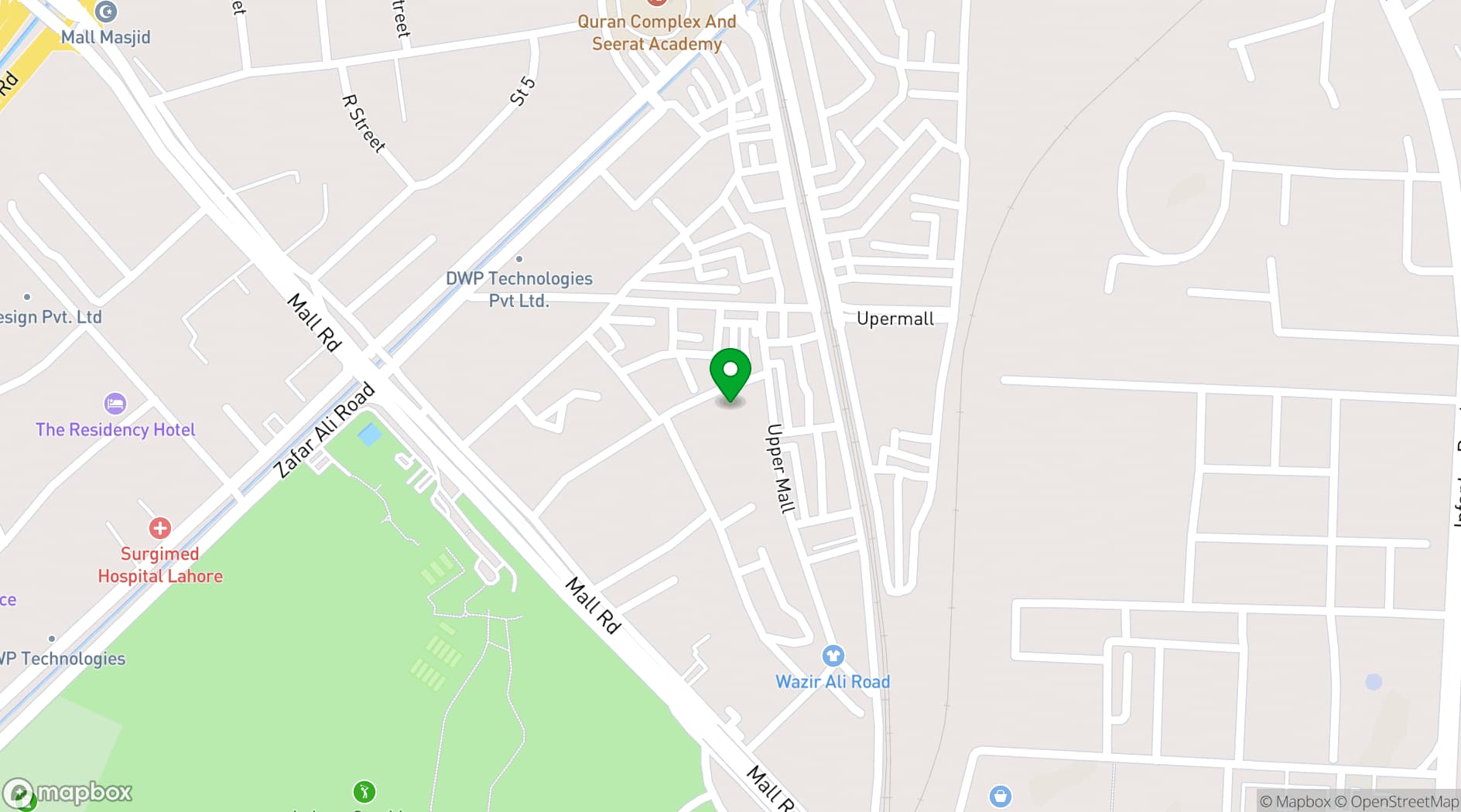 Map showing Bistro 201