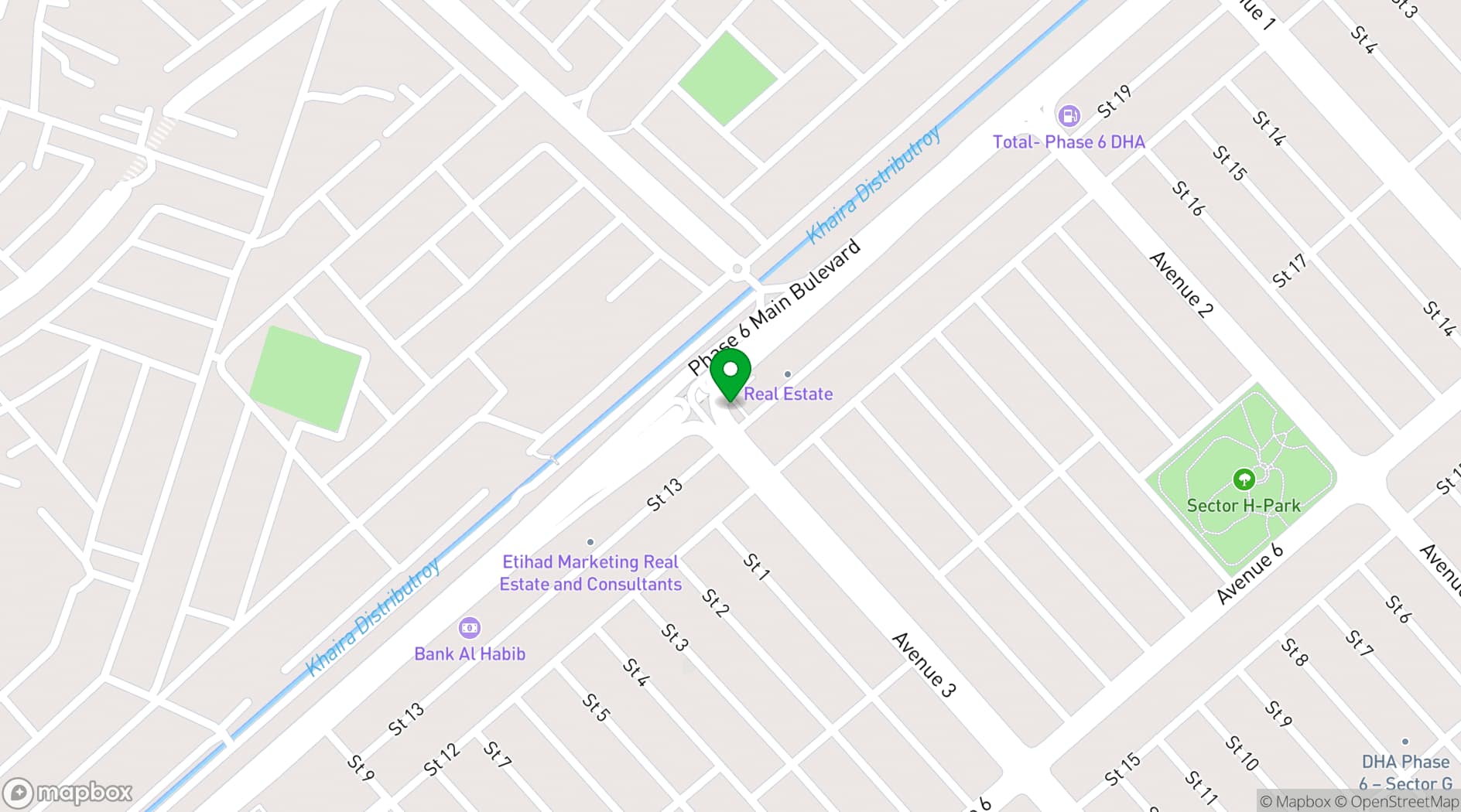 Map showing Spice Bazaar