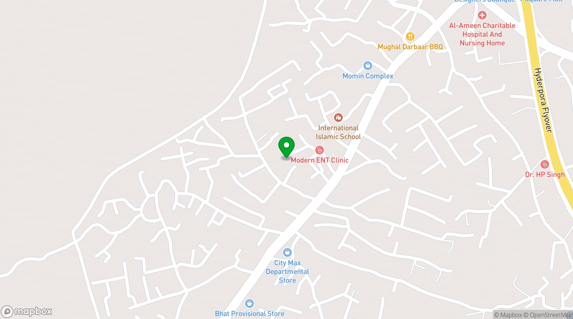 Map showing Heritage Luxury Hotel