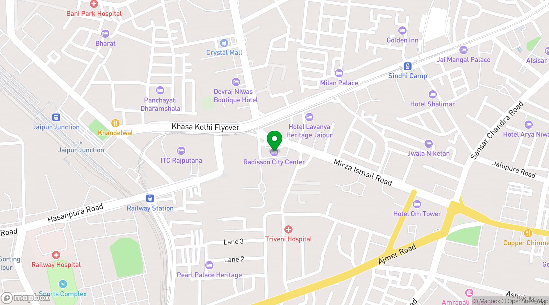 Map showing Country Inn & Suites by Radisson