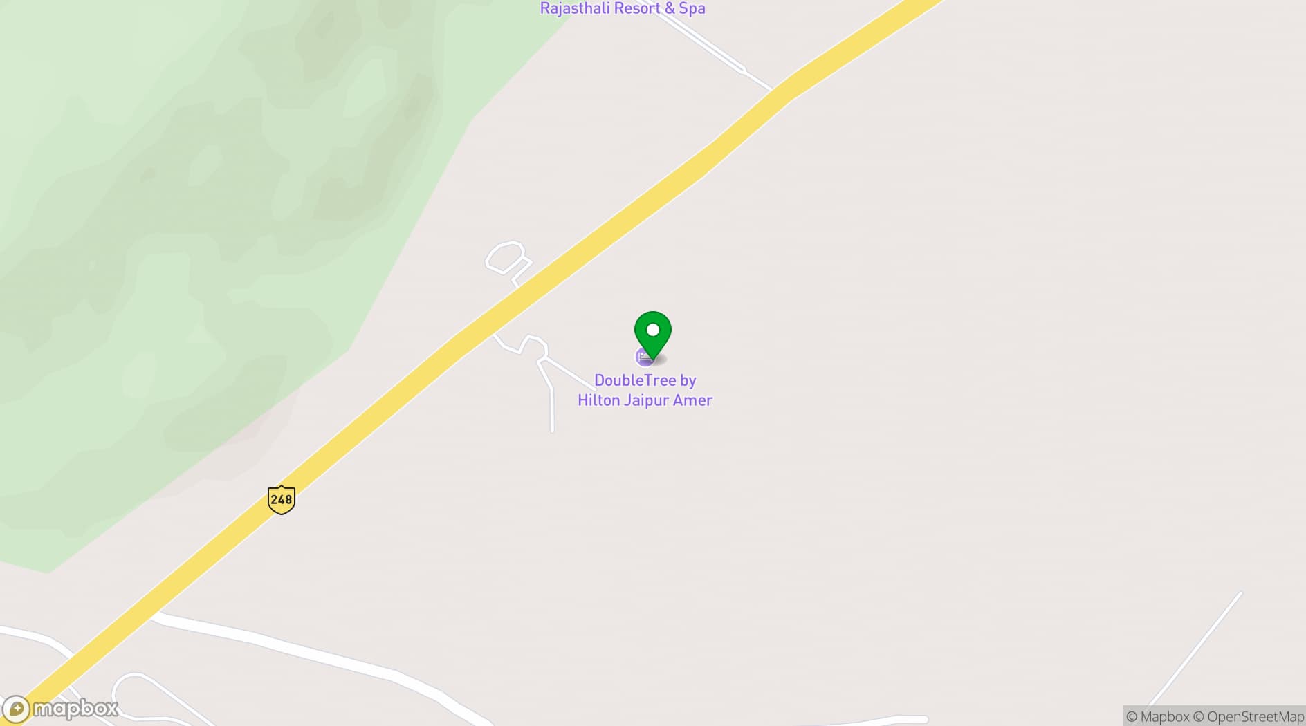 Map showing DoubleTree by Hilton Jaipur Amer