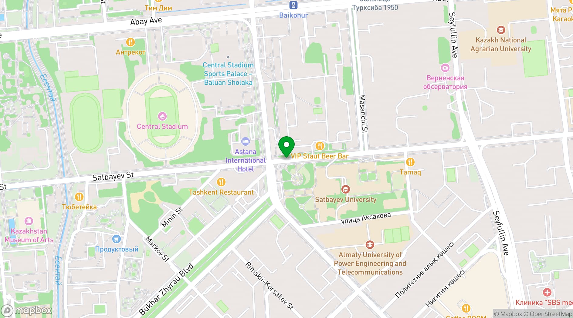 Map showing Rahat Palace Hotel
