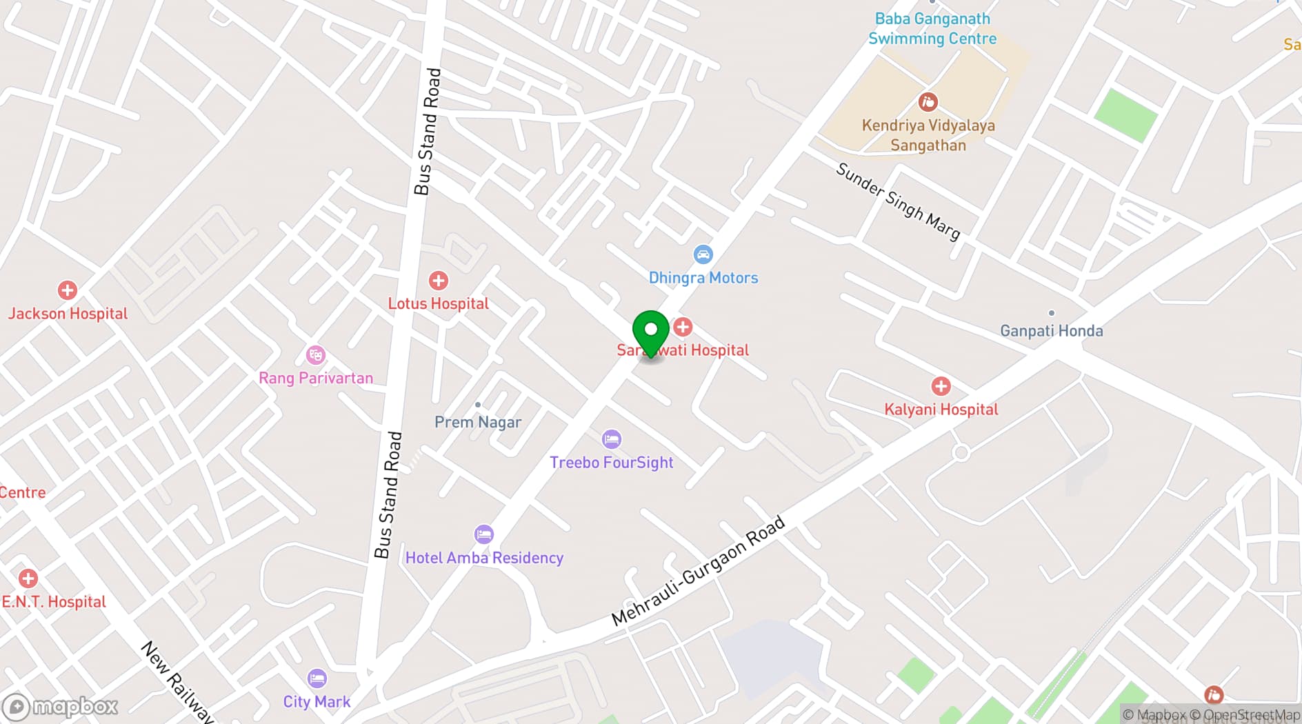 Map showing Park Inn by Radisson