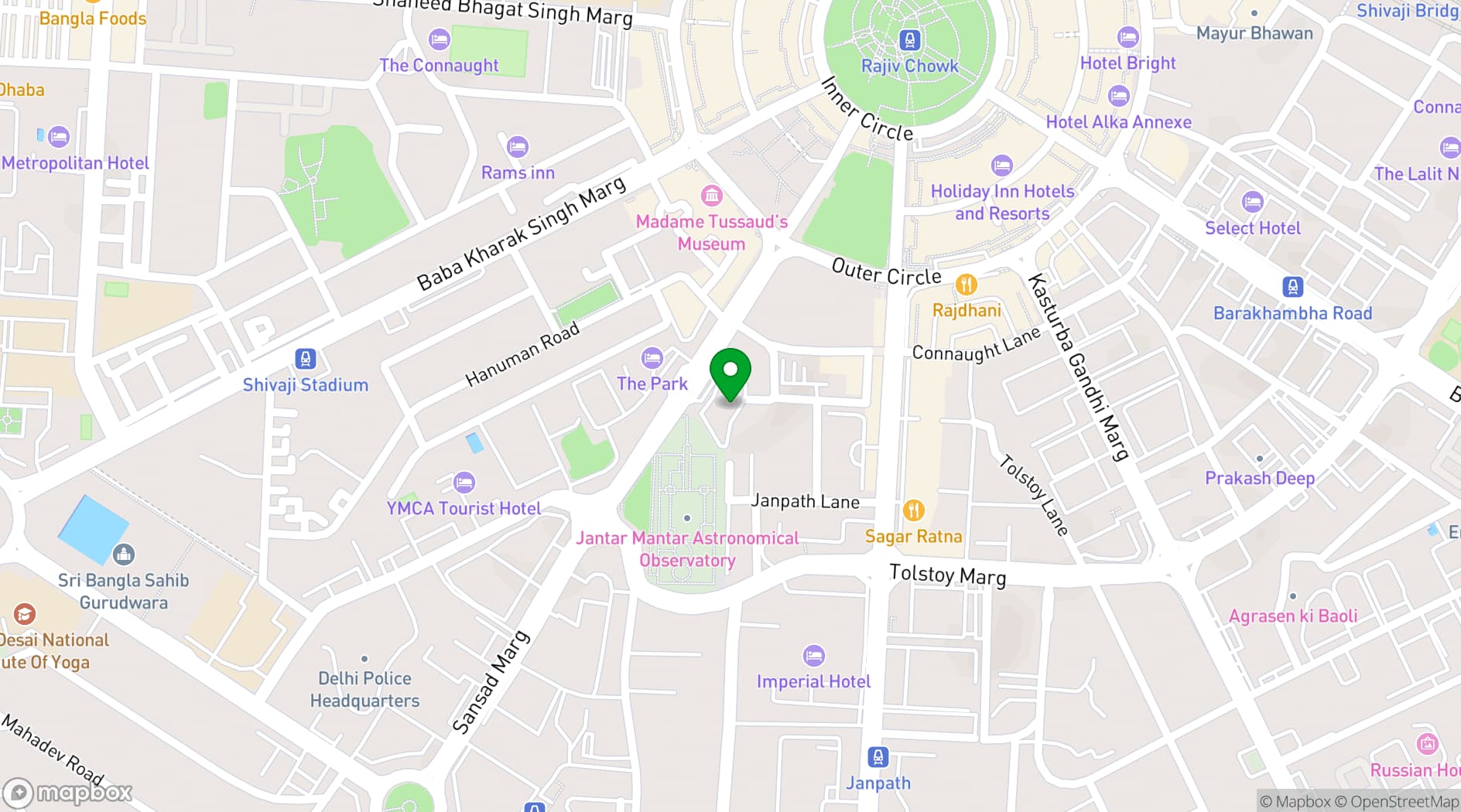 Map showing The Executive Centre