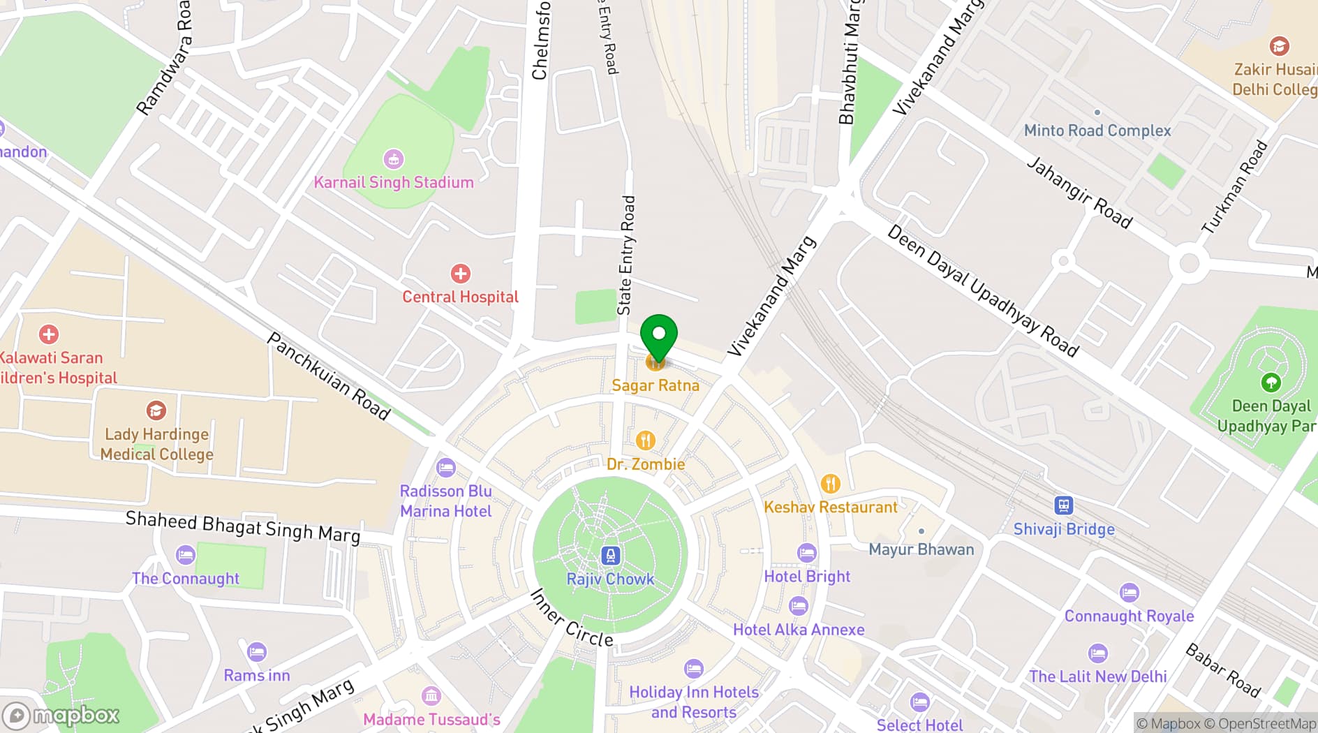 Map showing The Connaught