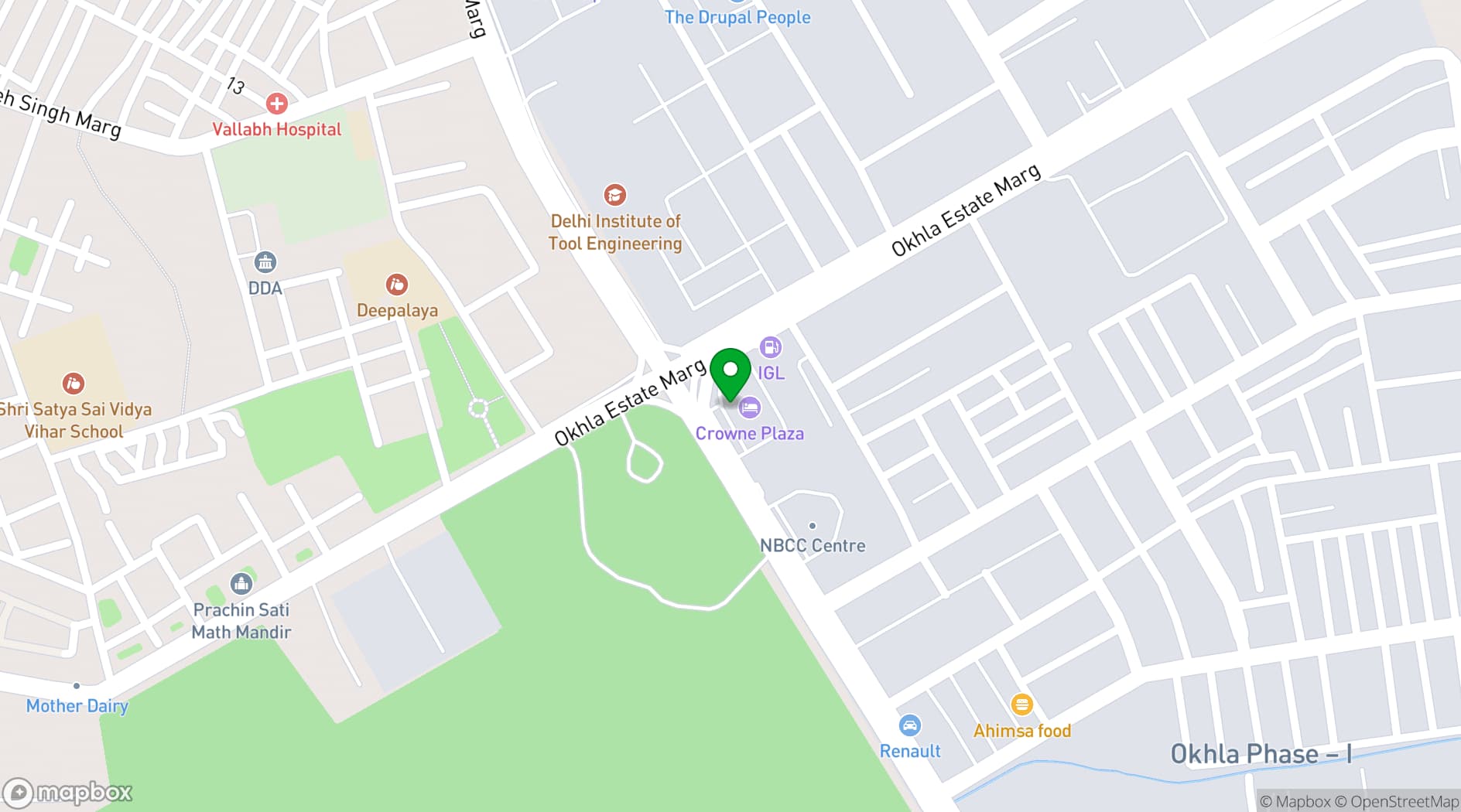 Map showing Crowne Plaza Resort Guam