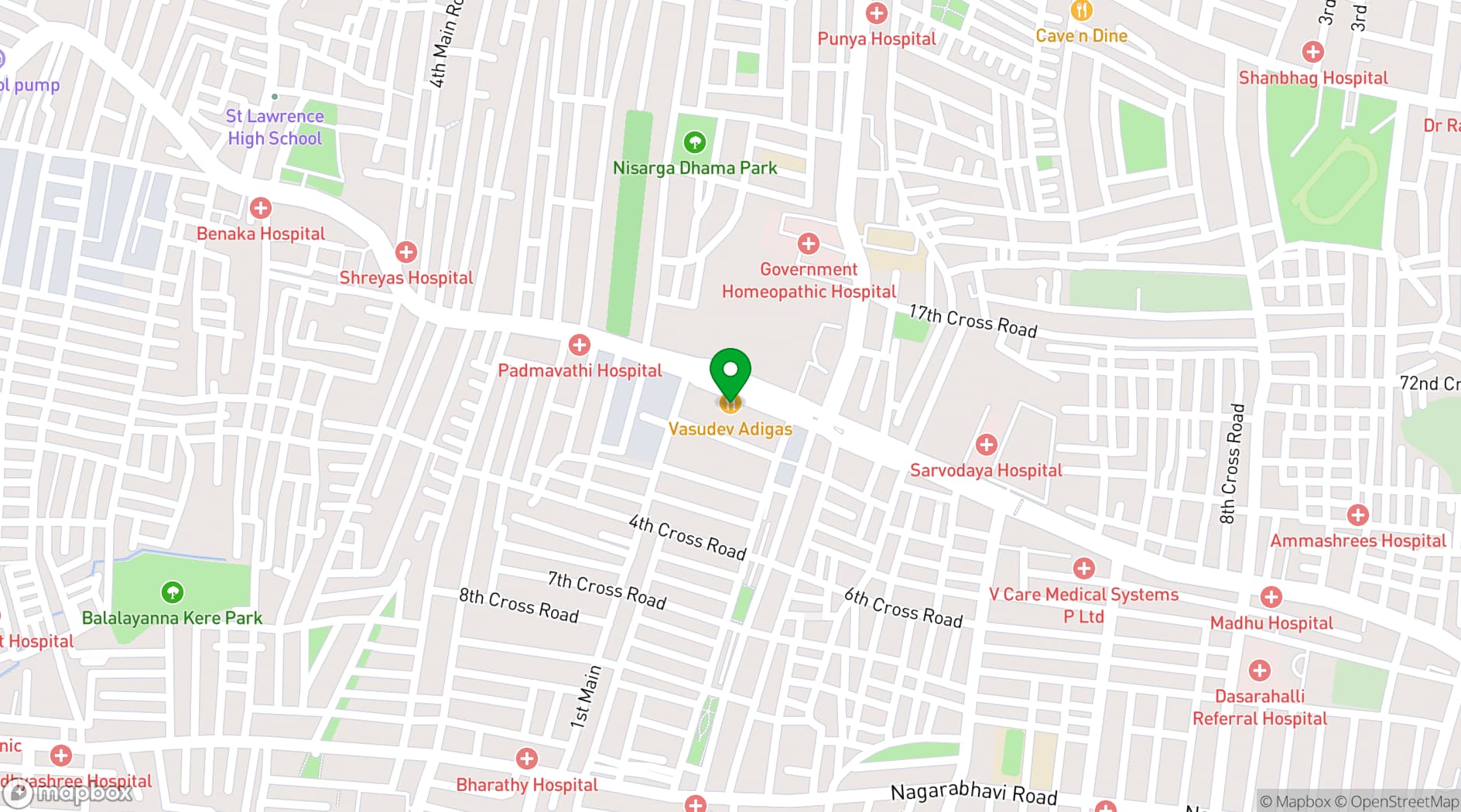 Map showing Prakruti Paradise