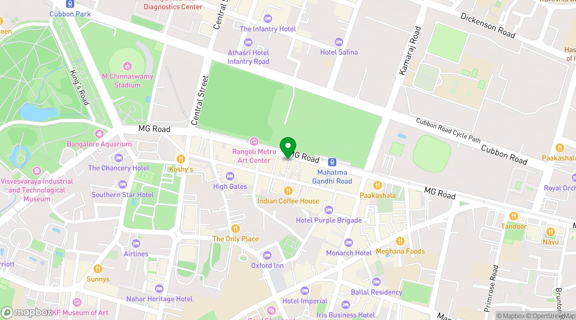 Map showing 13th Floor Bar