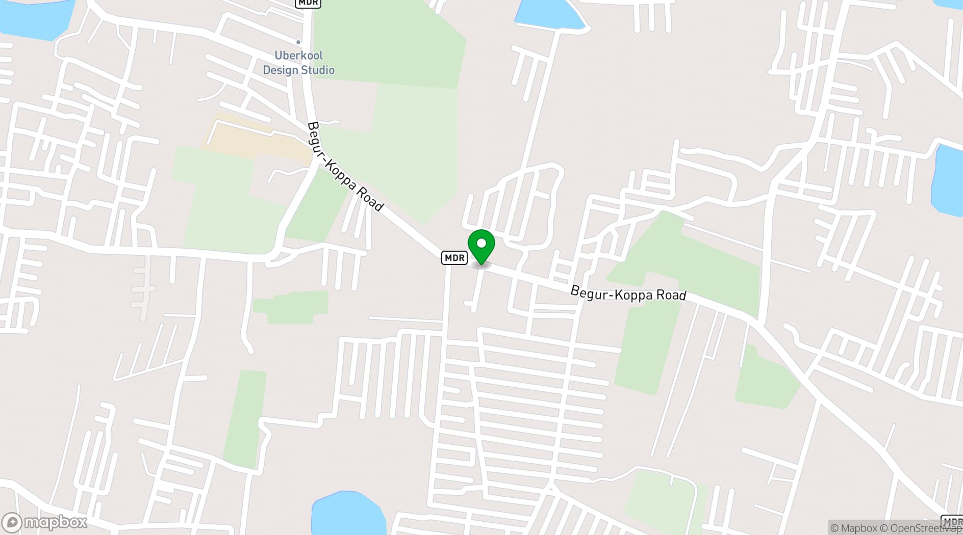 Map showing Green Leaf Resort