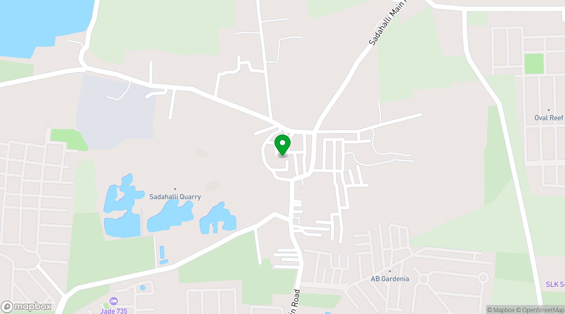 Map showing Club Cabana