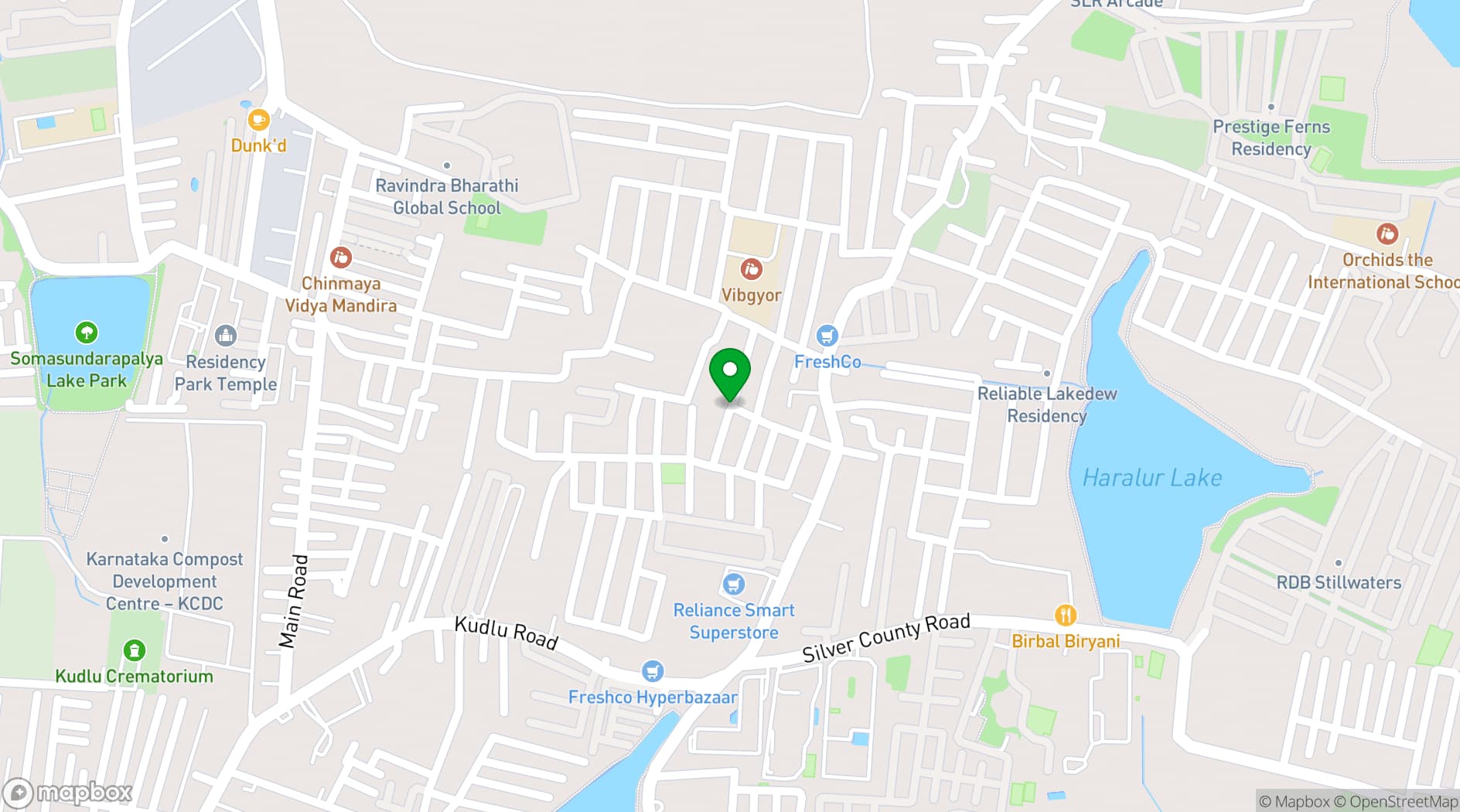 Map showing Royal Kitchen