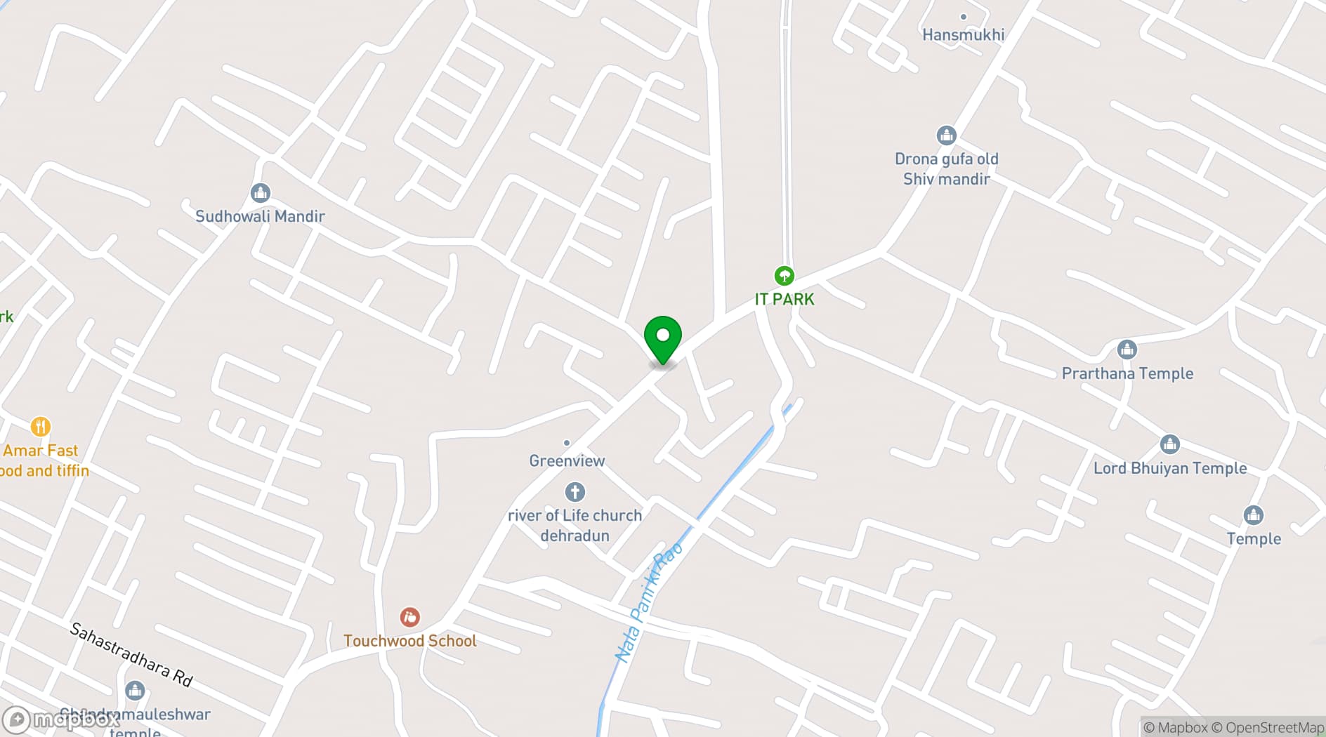 Map showing Chardham Hotel