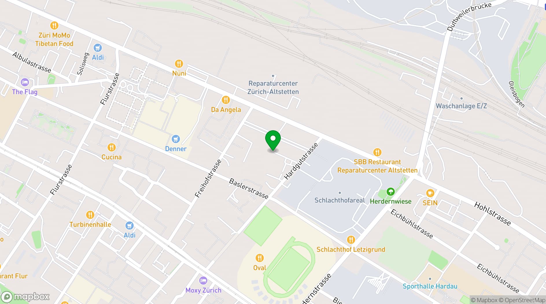 Map showing VR City