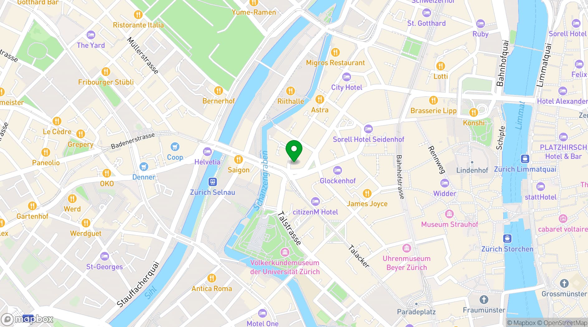 Map showing URBANVIOR