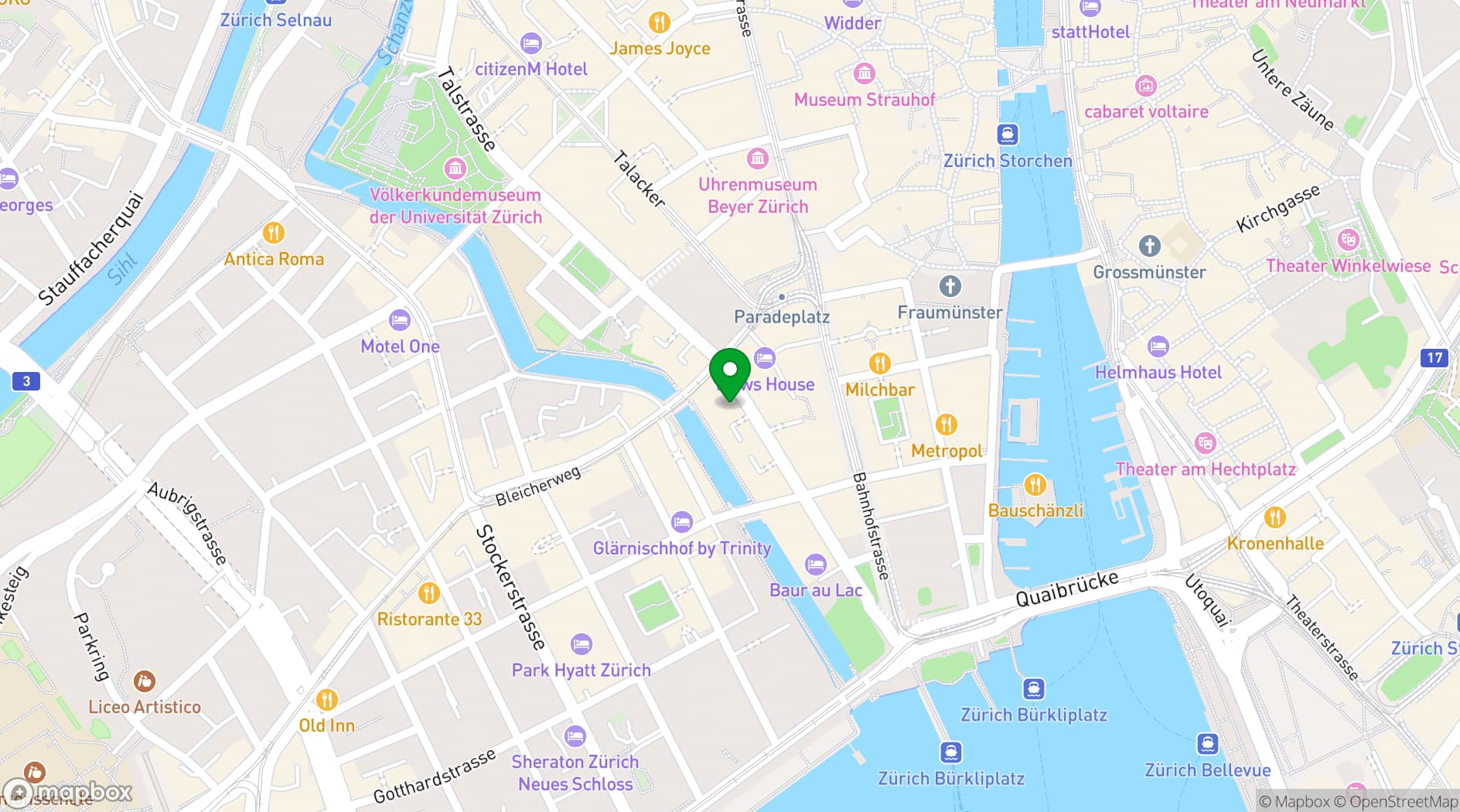 Map showing Gallery Club