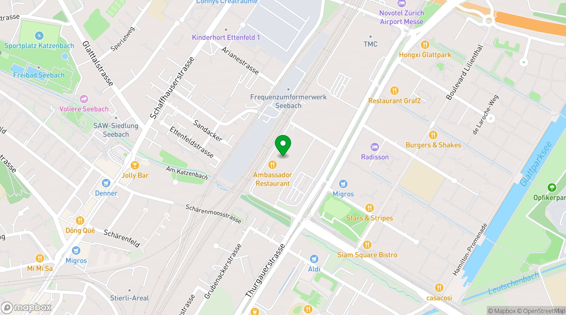 Map showing Spaces Ambassador House