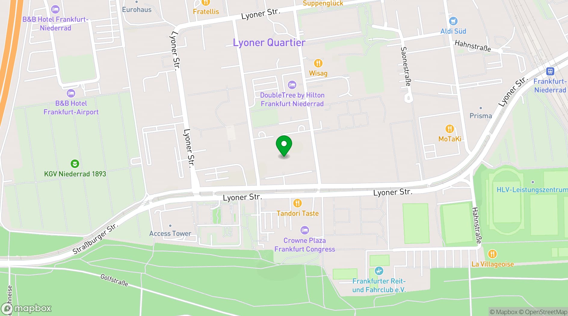 Map showing Steigenberger Hotel Bad Homburg